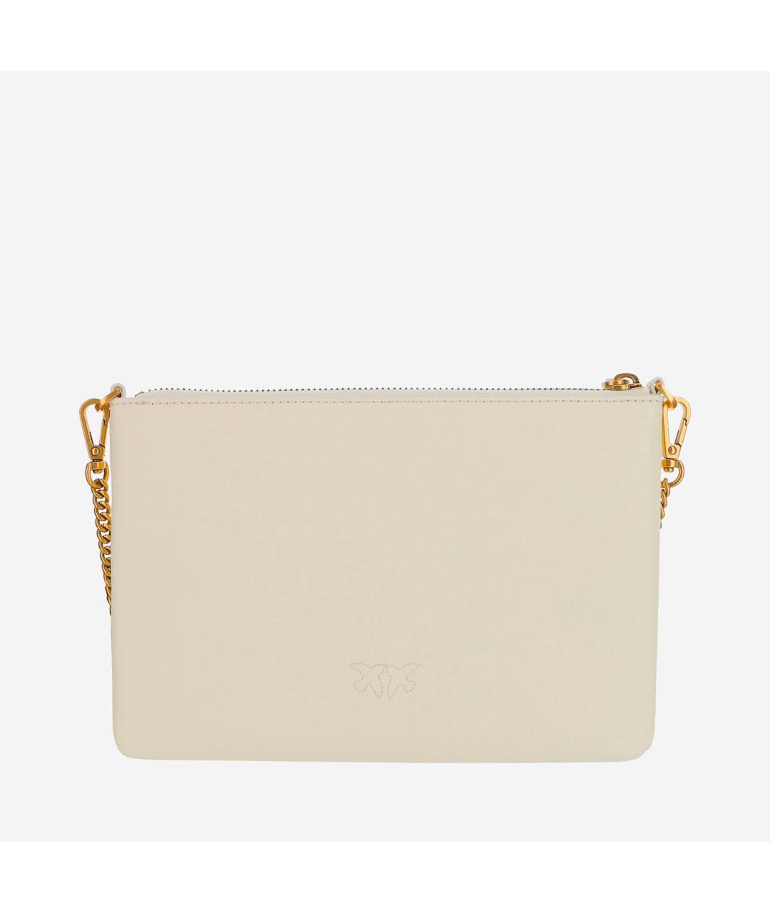 PINKO Белая кожаная сумка через плечо, фото 3