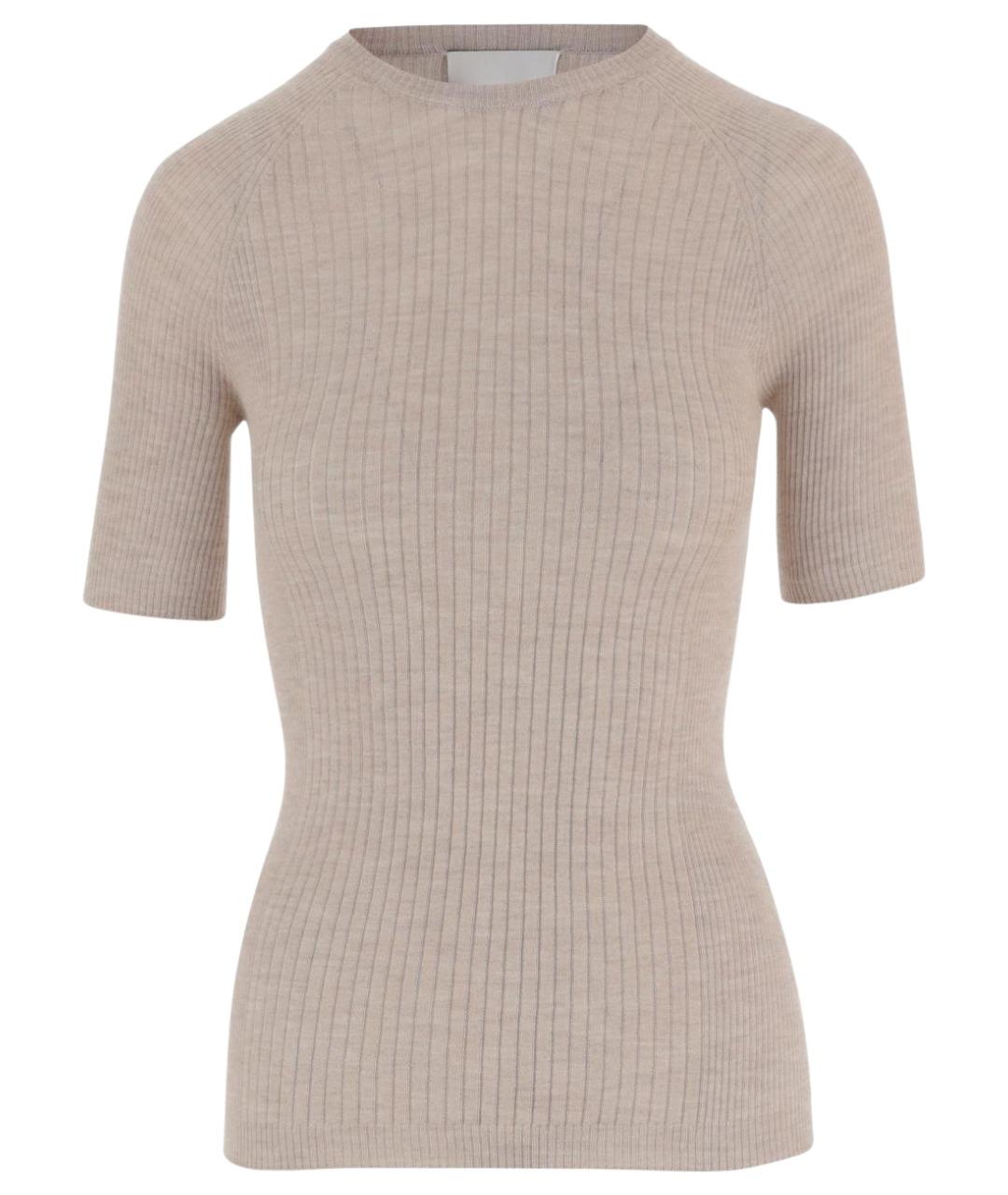 Sa Su Phi Бежевая кашемировая футболка, фото 1