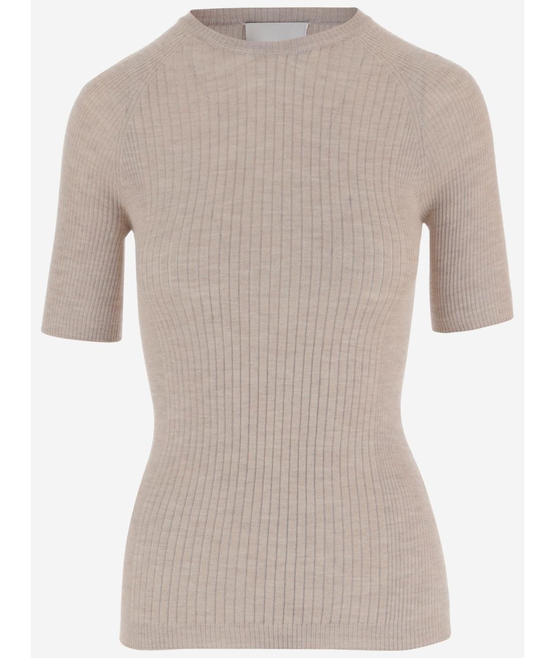 Sa Su Phi Бежевая кашемировая футболка, фото 4