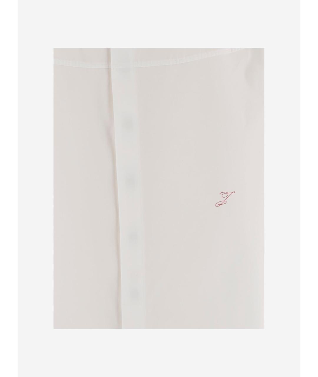 JACQUEMUS Белая хлопковая кэжуал рубашка, фото 3