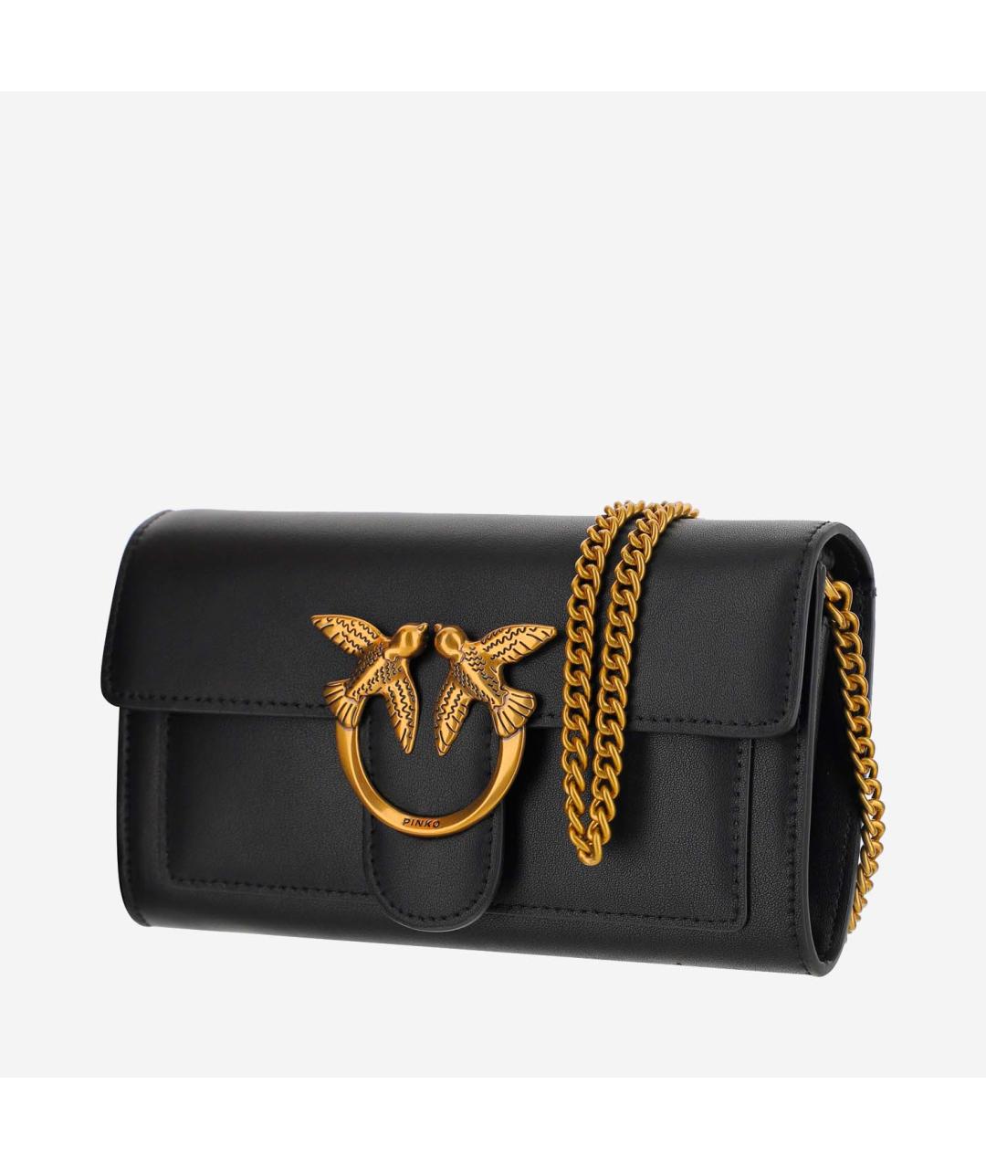 PINKO Черный кожаный кошелек, фото 2