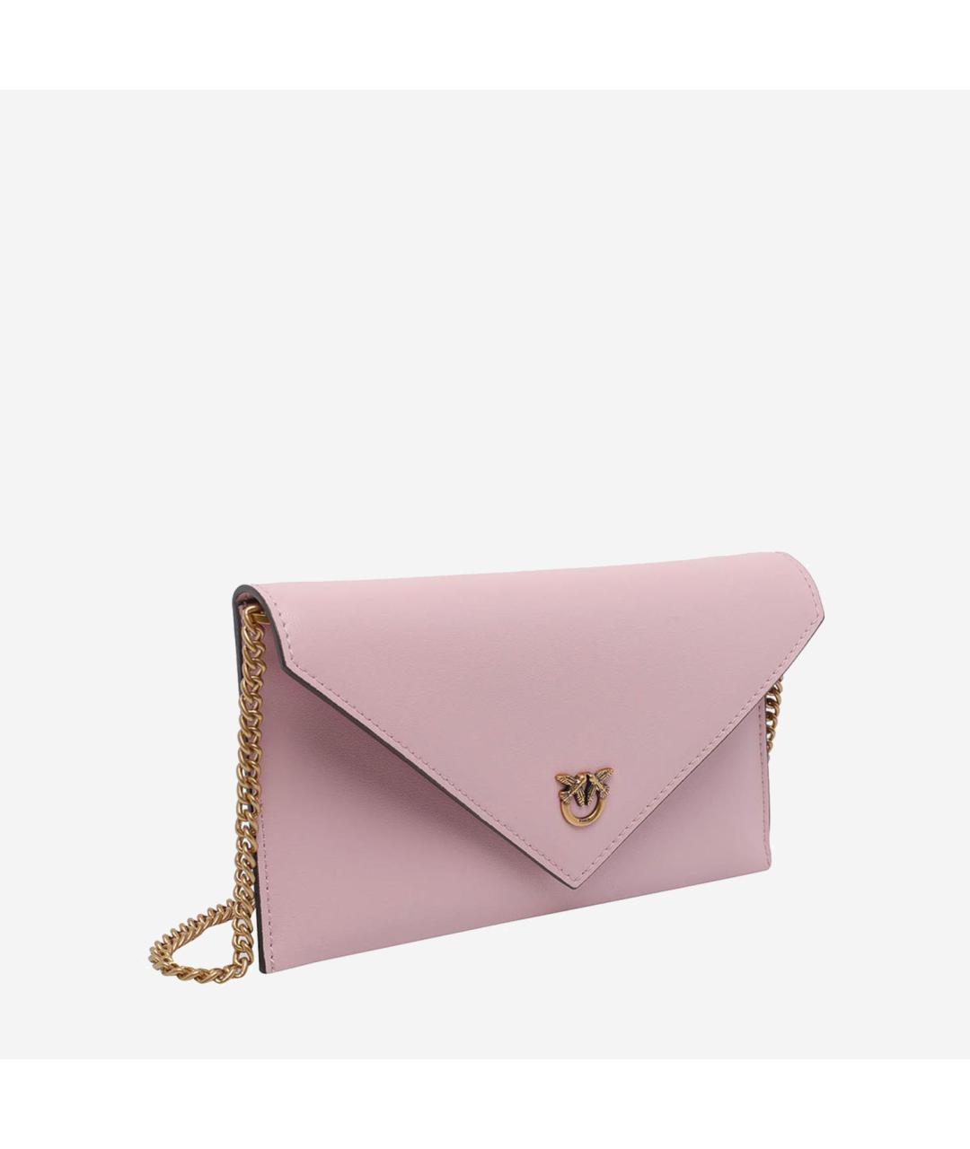 PINKO Розовая кожаная сумка через плечо, фото 2
