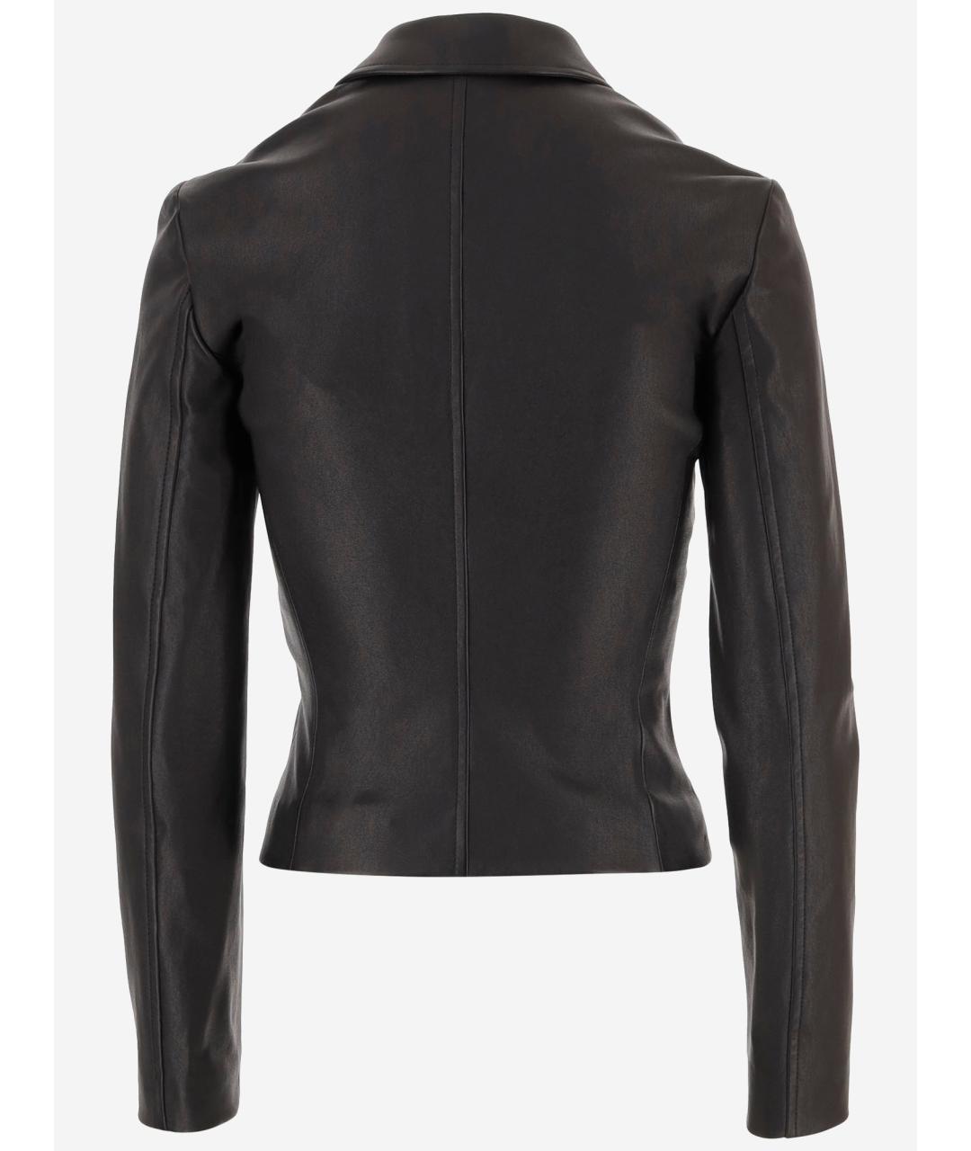 GUCCI Коричневая кожаная куртка, фото 2