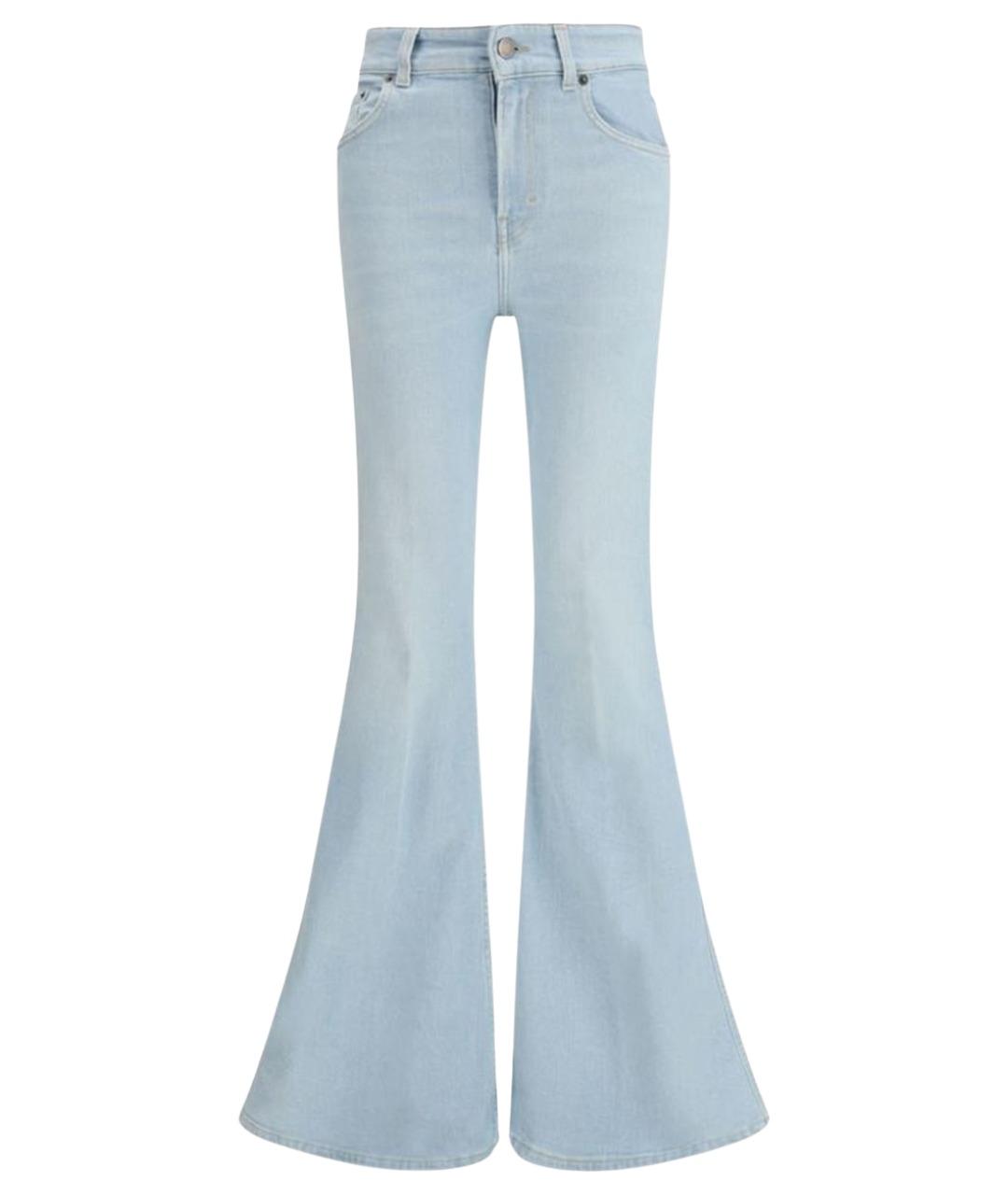 HAIKURE Синие хлопковые джинсы клеш, фото 1