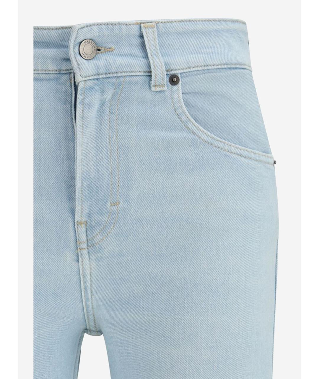 HAIKURE Синие хлопковые джинсы клеш, фото 3