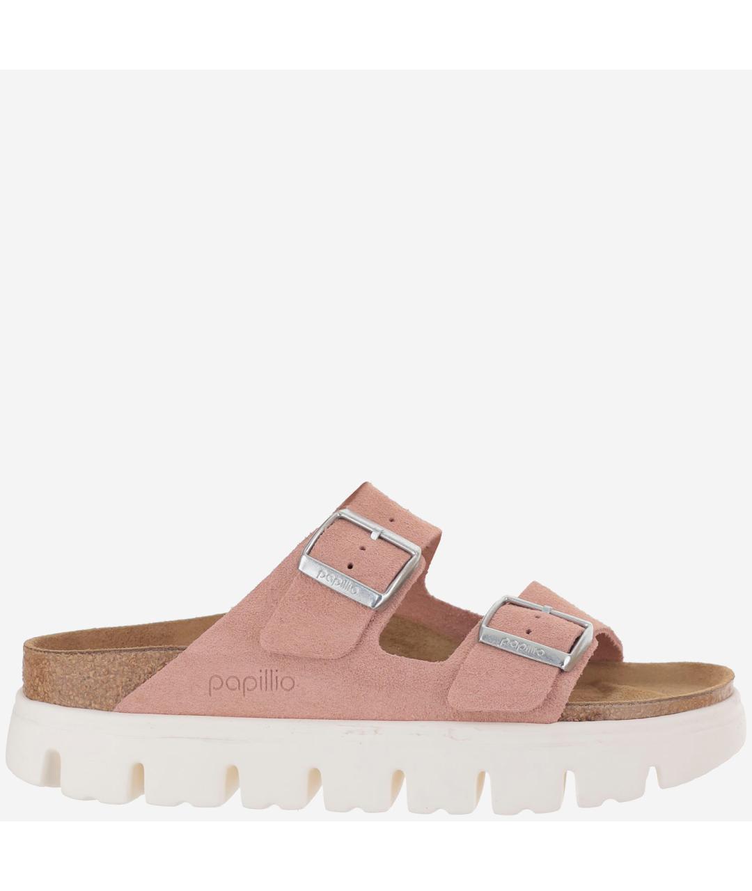 BIRKENSTOCK Розовые замшевые сандалии, фото 2