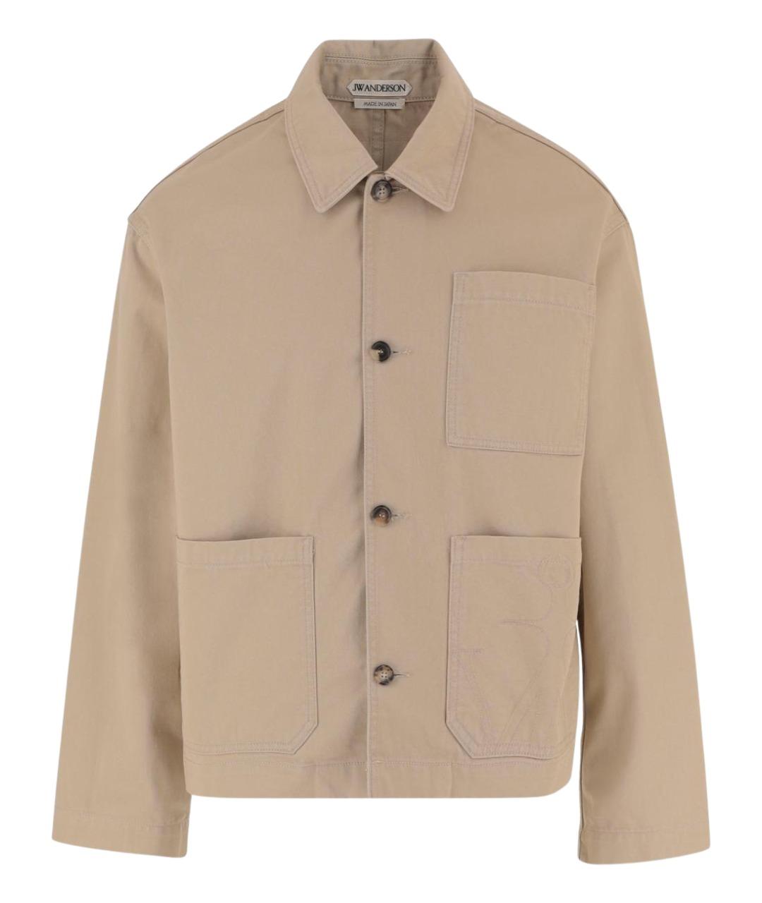 J.W.ANDERSON Бежевая хлопковая куртка, фото 1