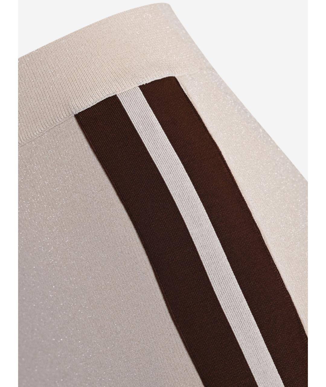 PINKO Бежевая вискозная юбка миди, фото 3