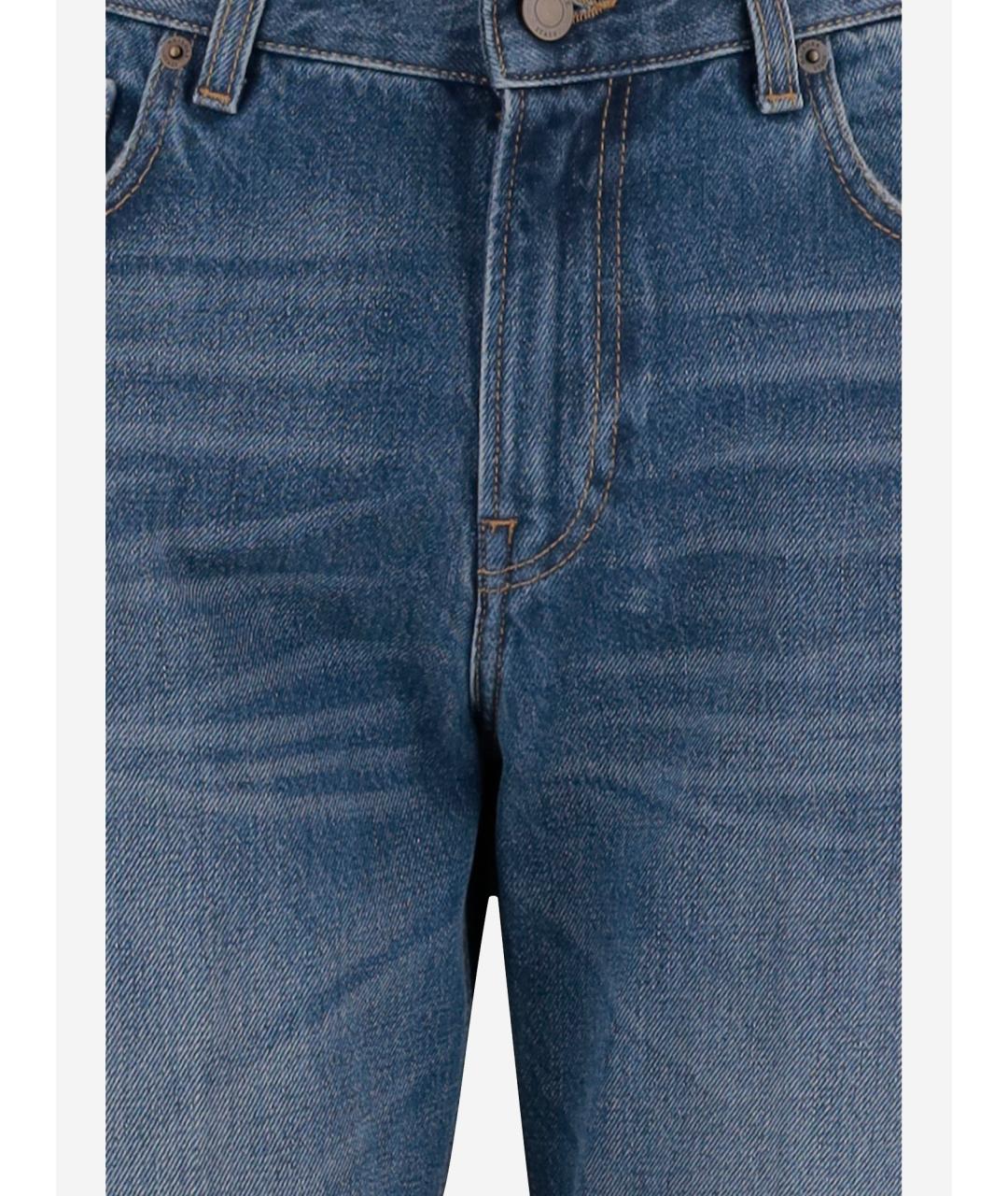 HAIKURE Синие хлопковые джинсы клеш, фото 3