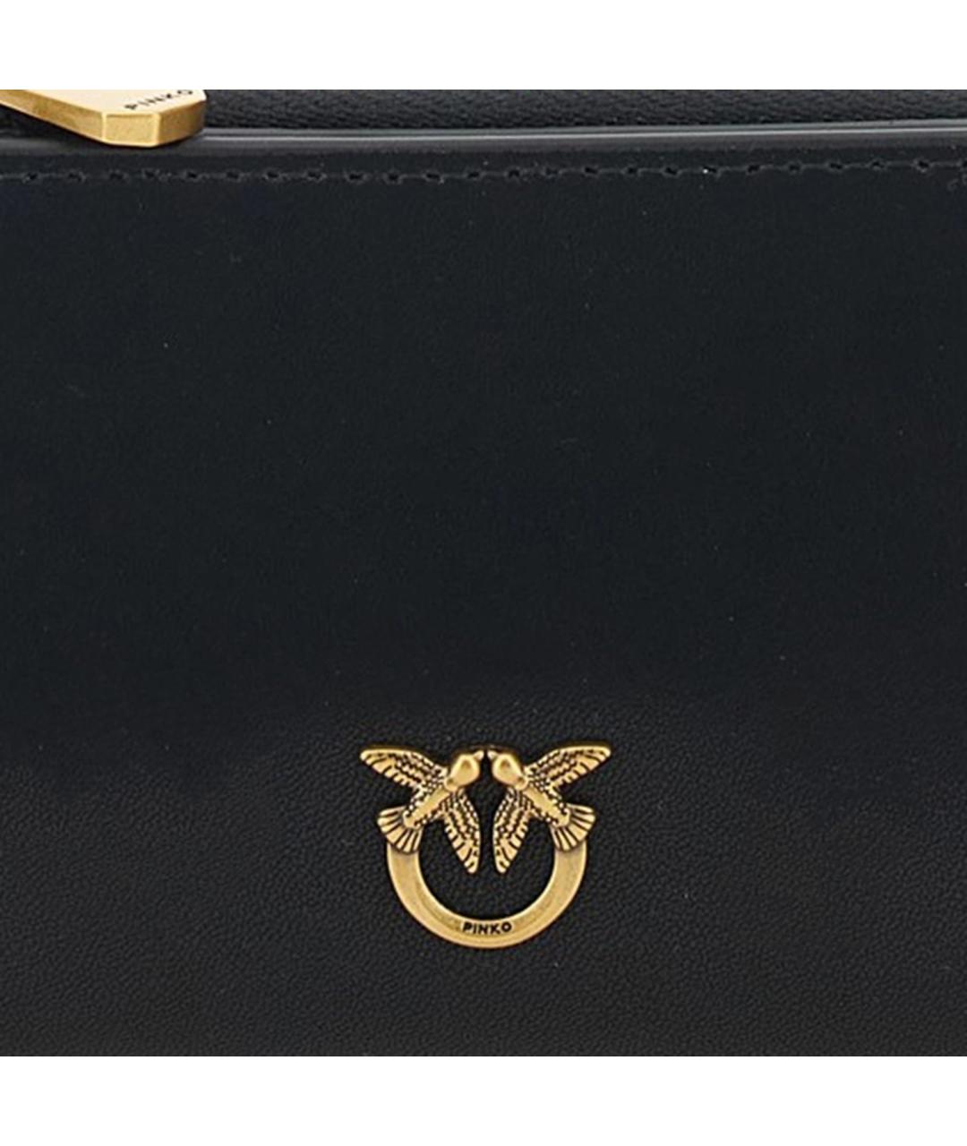 PINKO Черный кожаный кошелек, фото 4