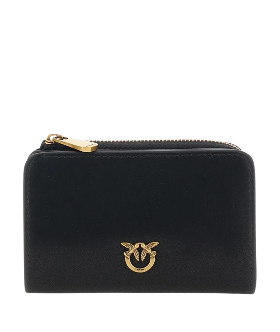 PINKO Черный кожаный кошелек, фото 1