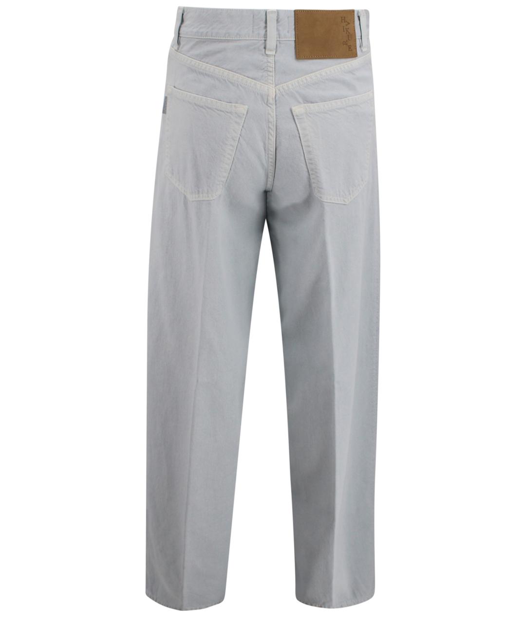 HAIKURE Серые хлопковые прямые джинсы, фото 2