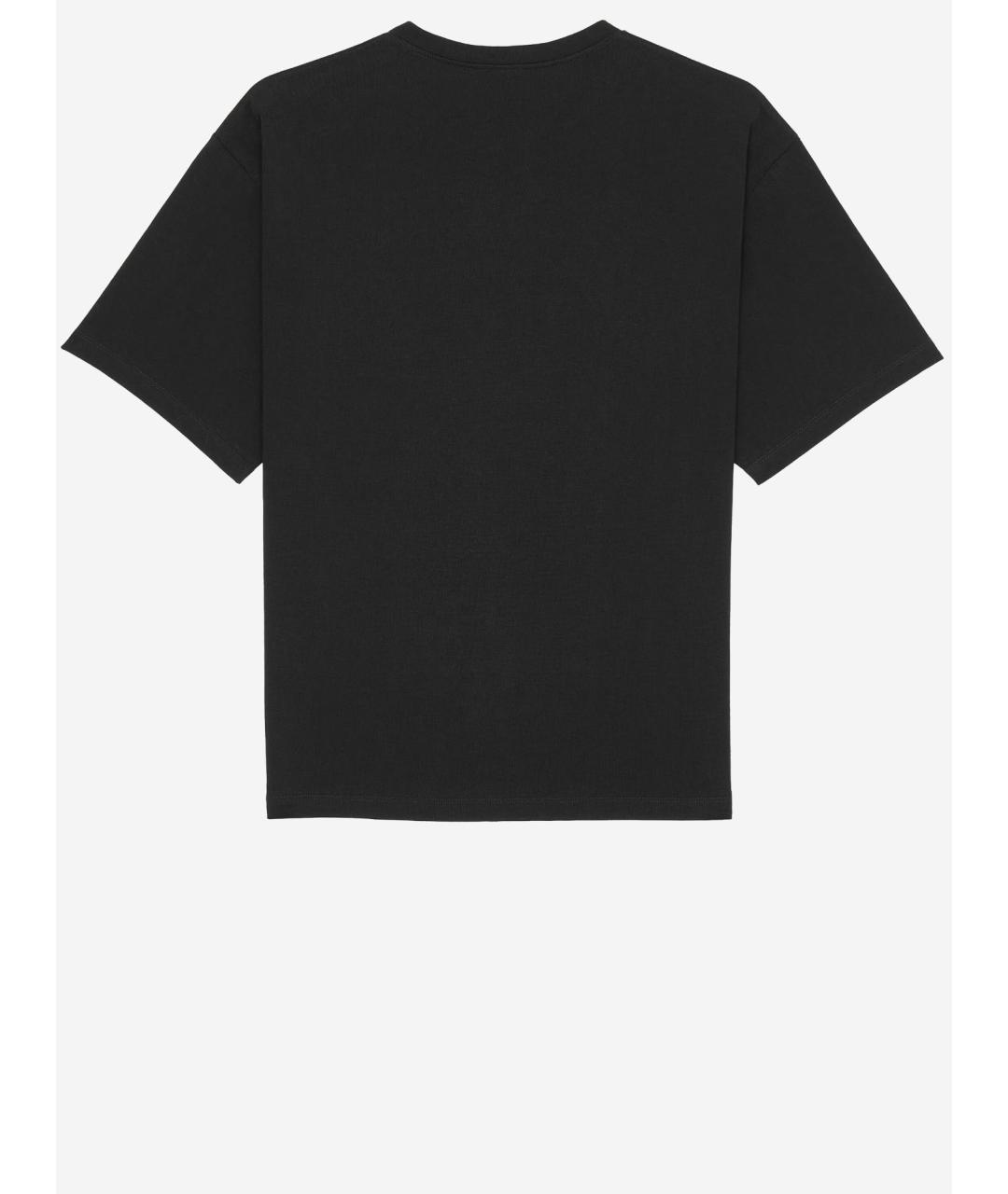 SAINT LAURENT Черная хлопковая футболка, фото 2