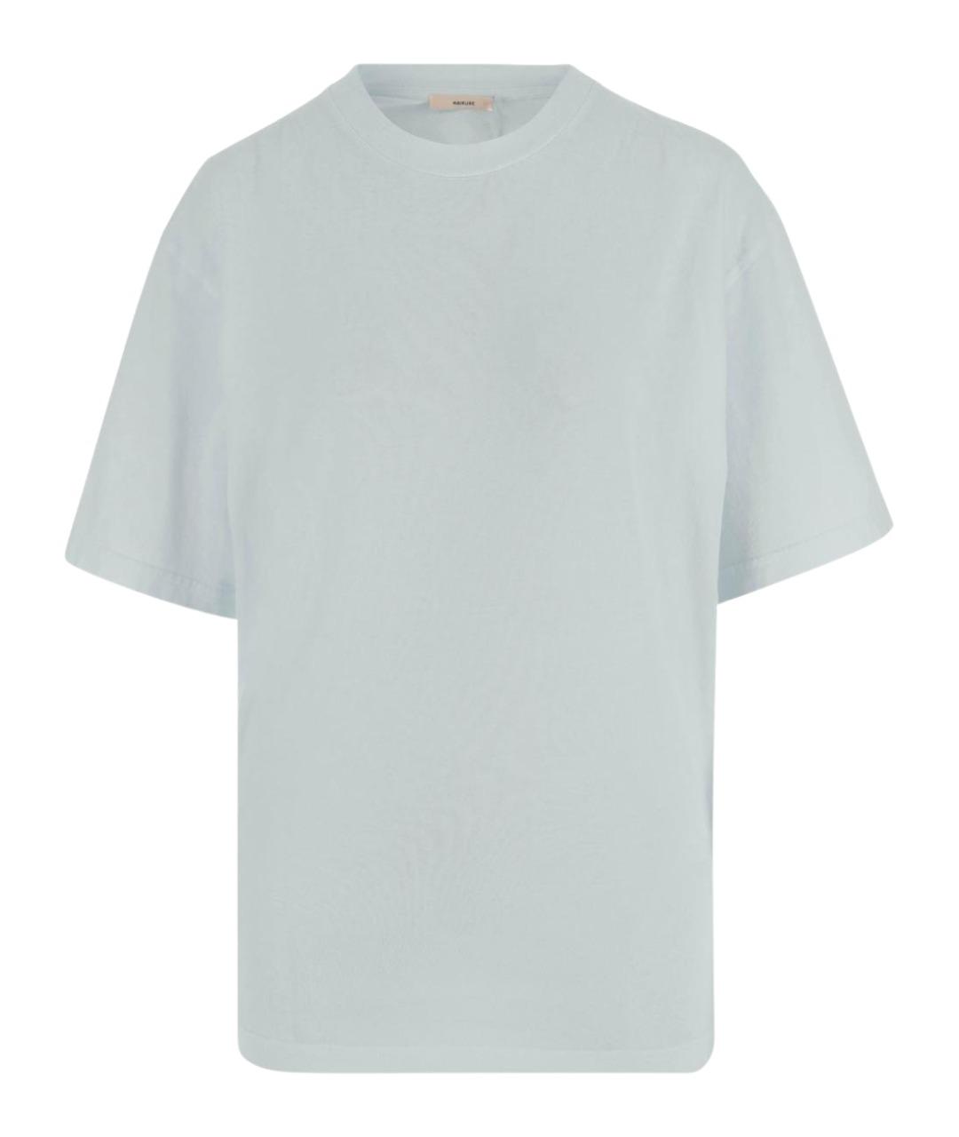HAIKURE Голубая хлопковая футболка, фото 1