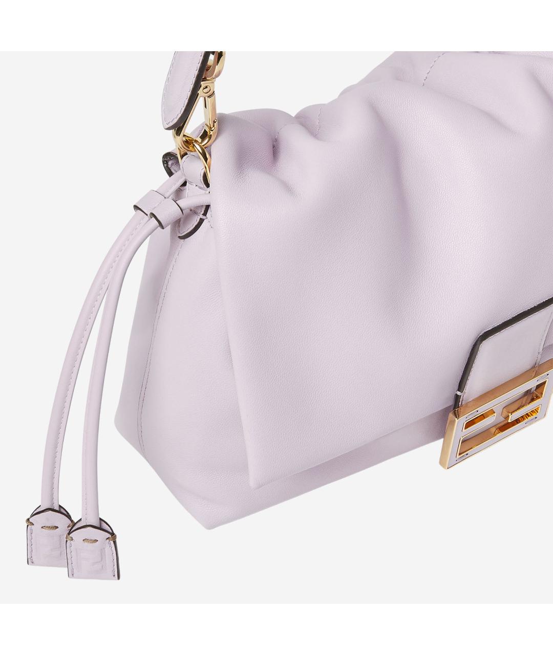 FENDI Розовая кожаная сумка через плечо, фото 4