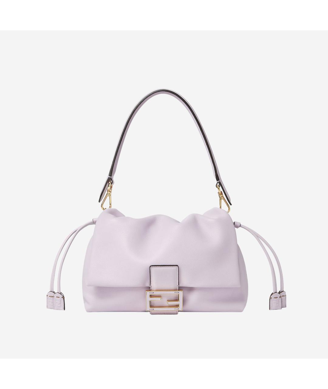 FENDI Розовая кожаная сумка через плечо, фото 5