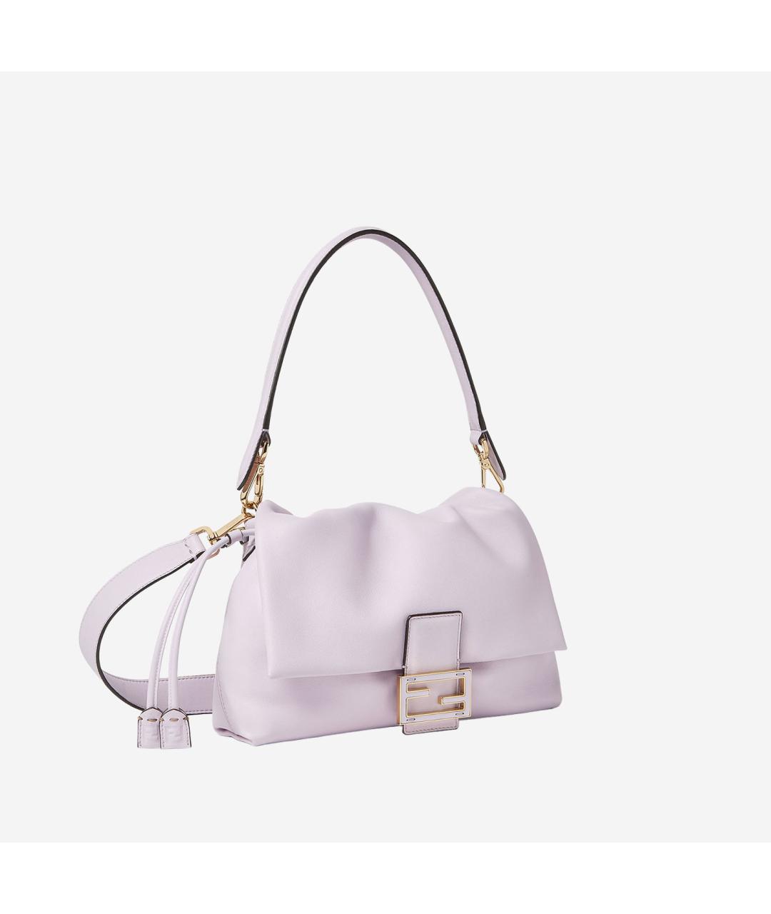 FENDI Розовая кожаная сумка через плечо, фото 2