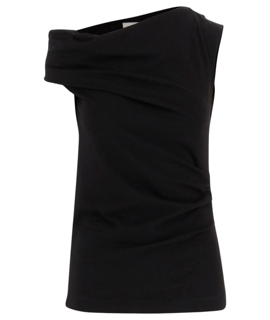 DRIES VAN NOTEN Черная хлопковая майка, фото 1