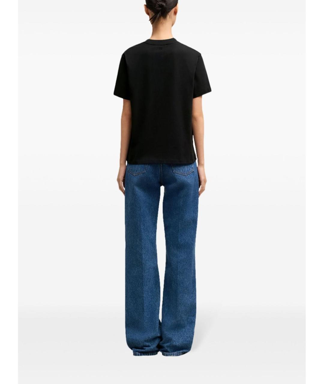 Ami Paris Черная хлопковая футболка, фото 6