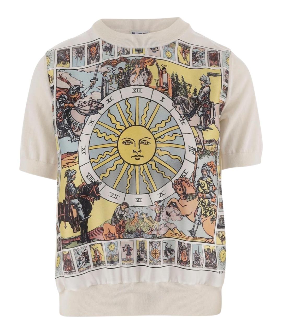 BURBERRY Мульти шерстяная футболка, фото 1