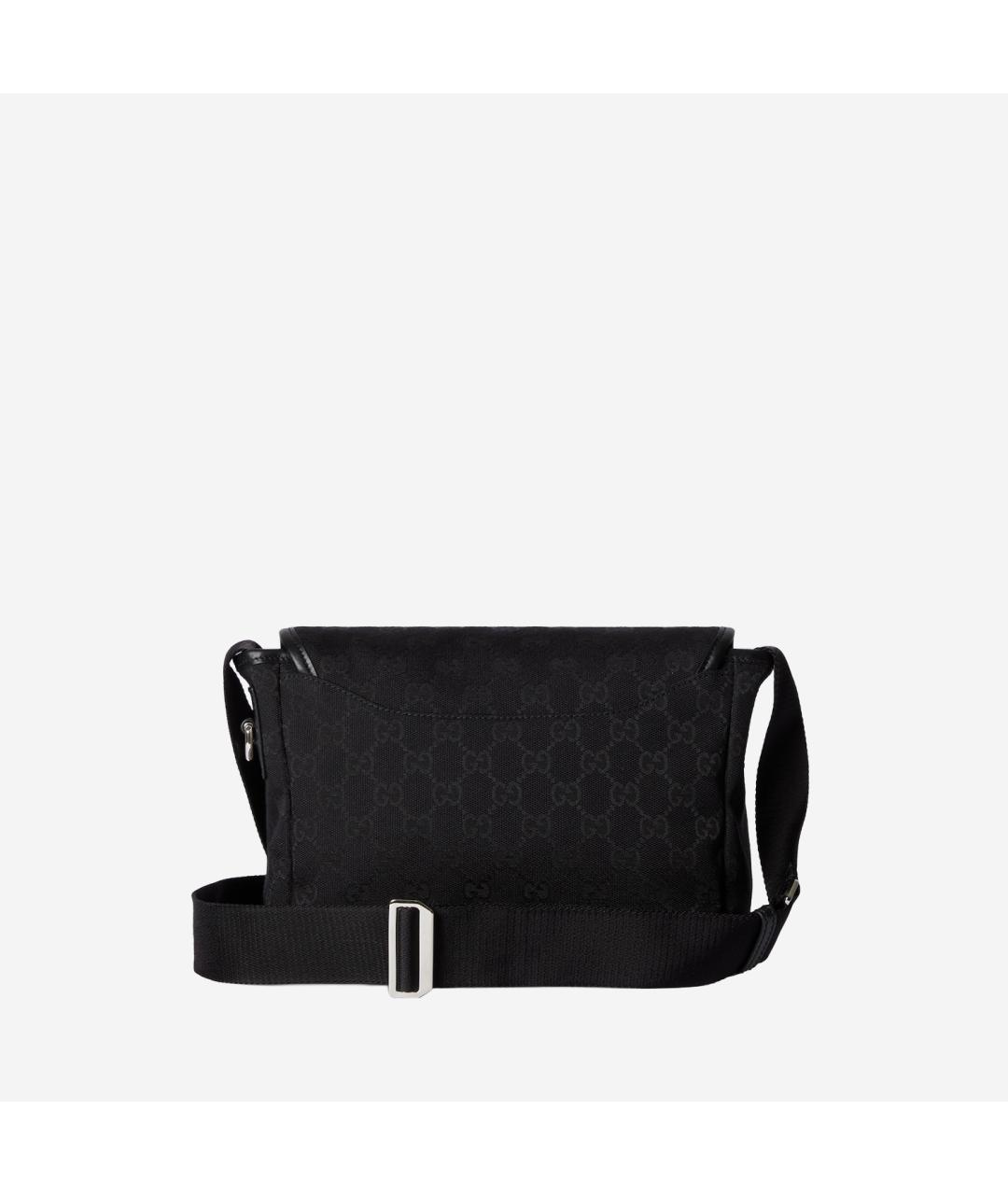 GUCCI Черная тканевая сумка на плечо, фото 3