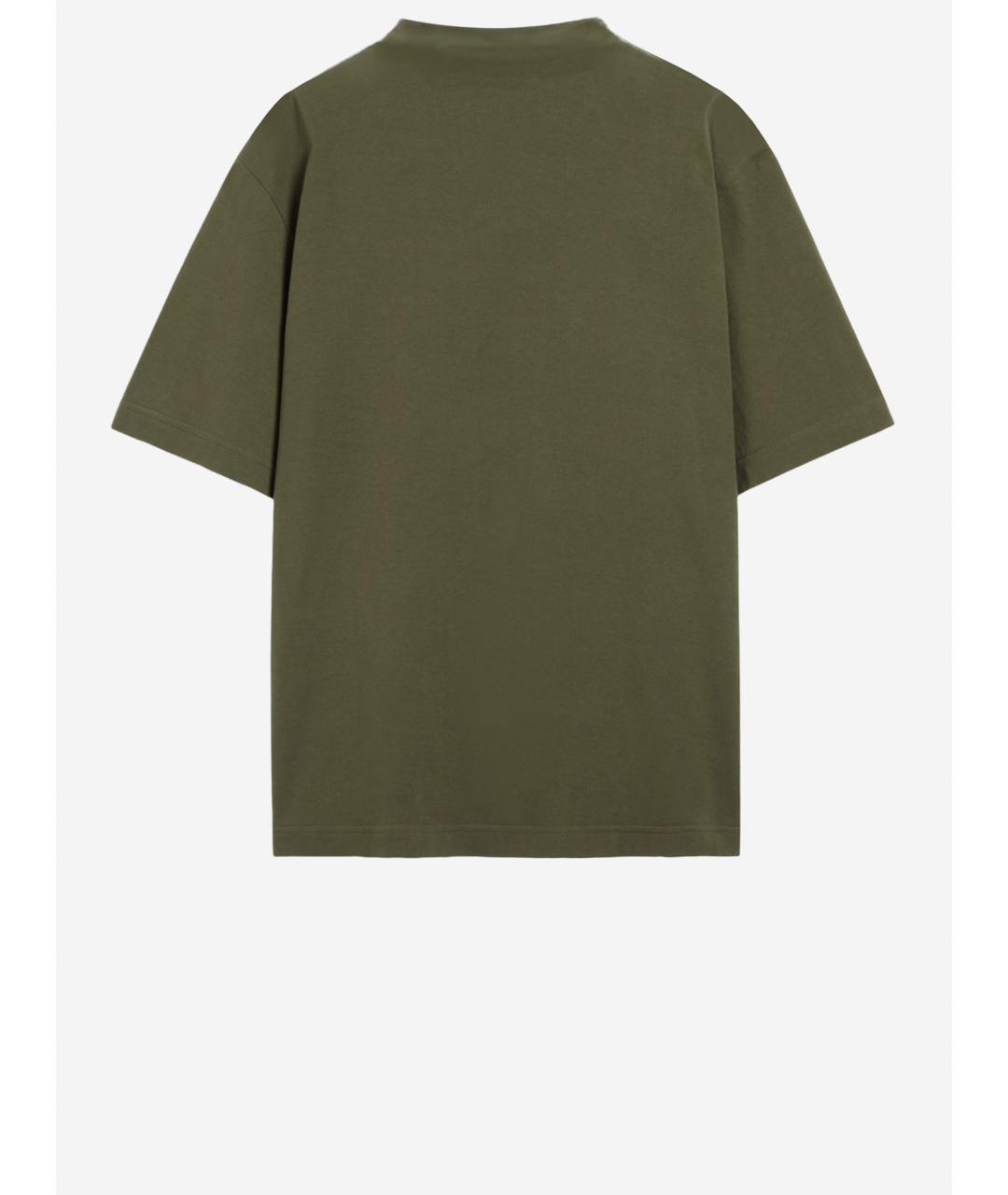 GUCCI Зеленая хлопковая футболка, фото 2