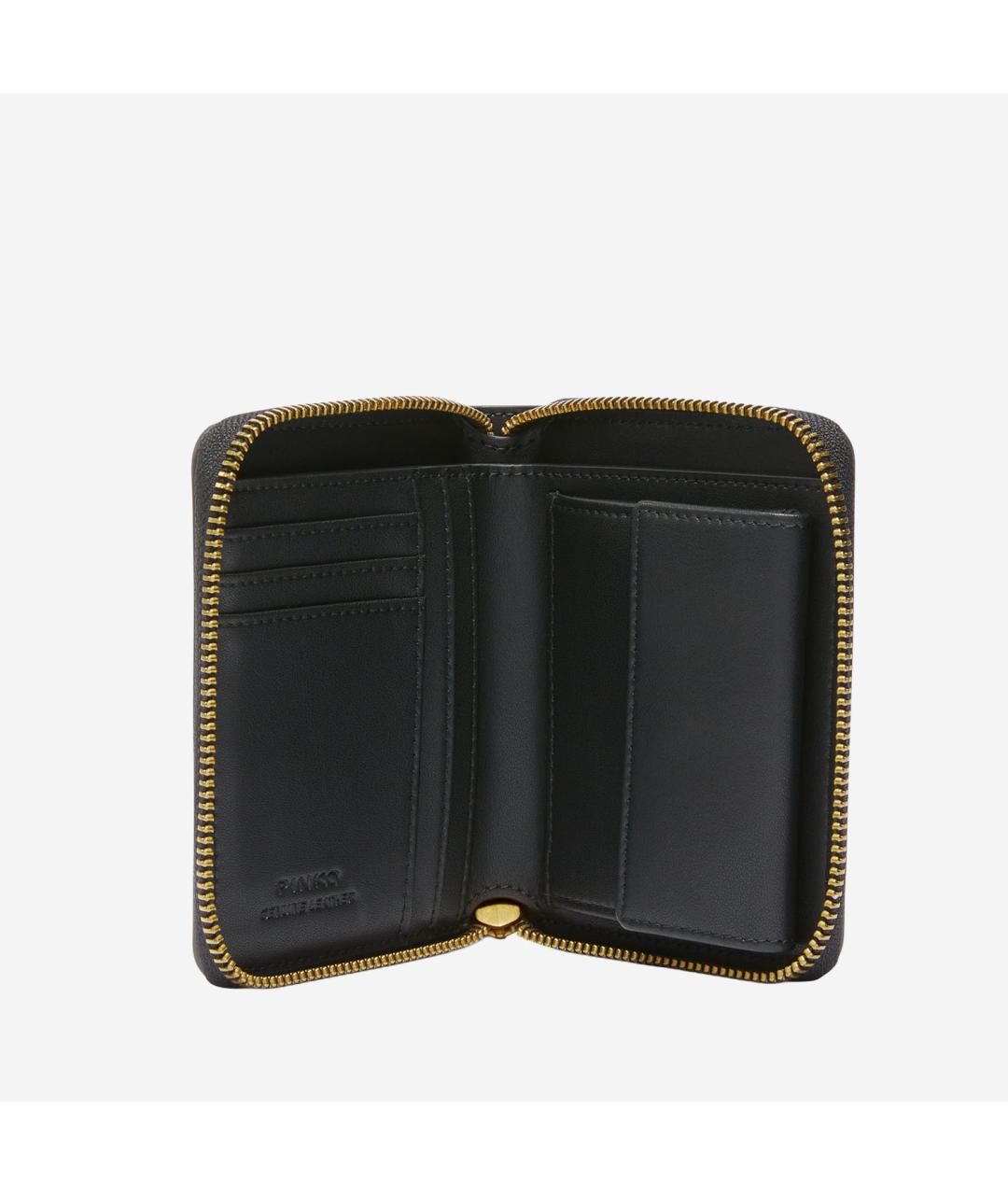 PINKO Черный кожаный кошелек, фото 3