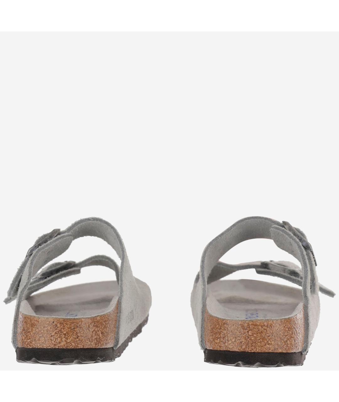 BIRKENSTOCK Серые замшевые сандалии, фото 4