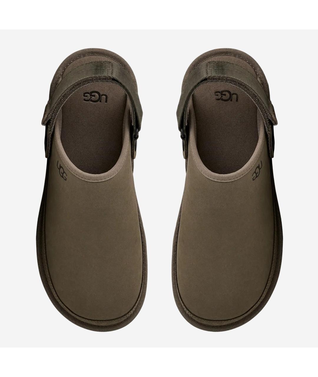UGG AUSTRALIA Хаки замшевые сандалии, фото 2