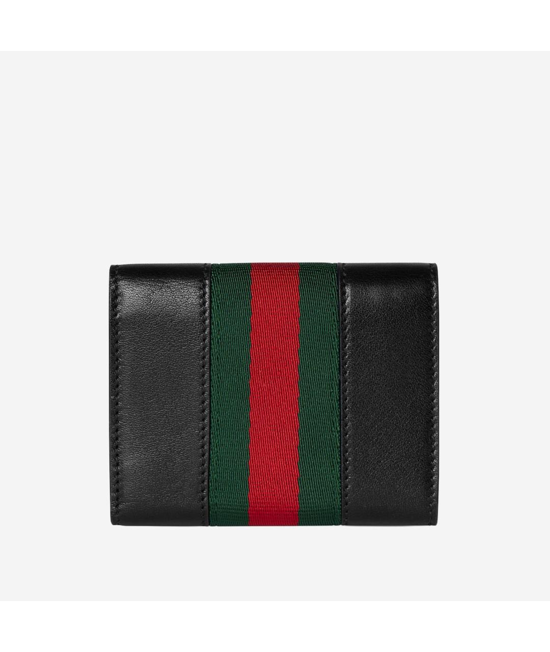 GUCCI Черный кожаный кошелек, фото 4