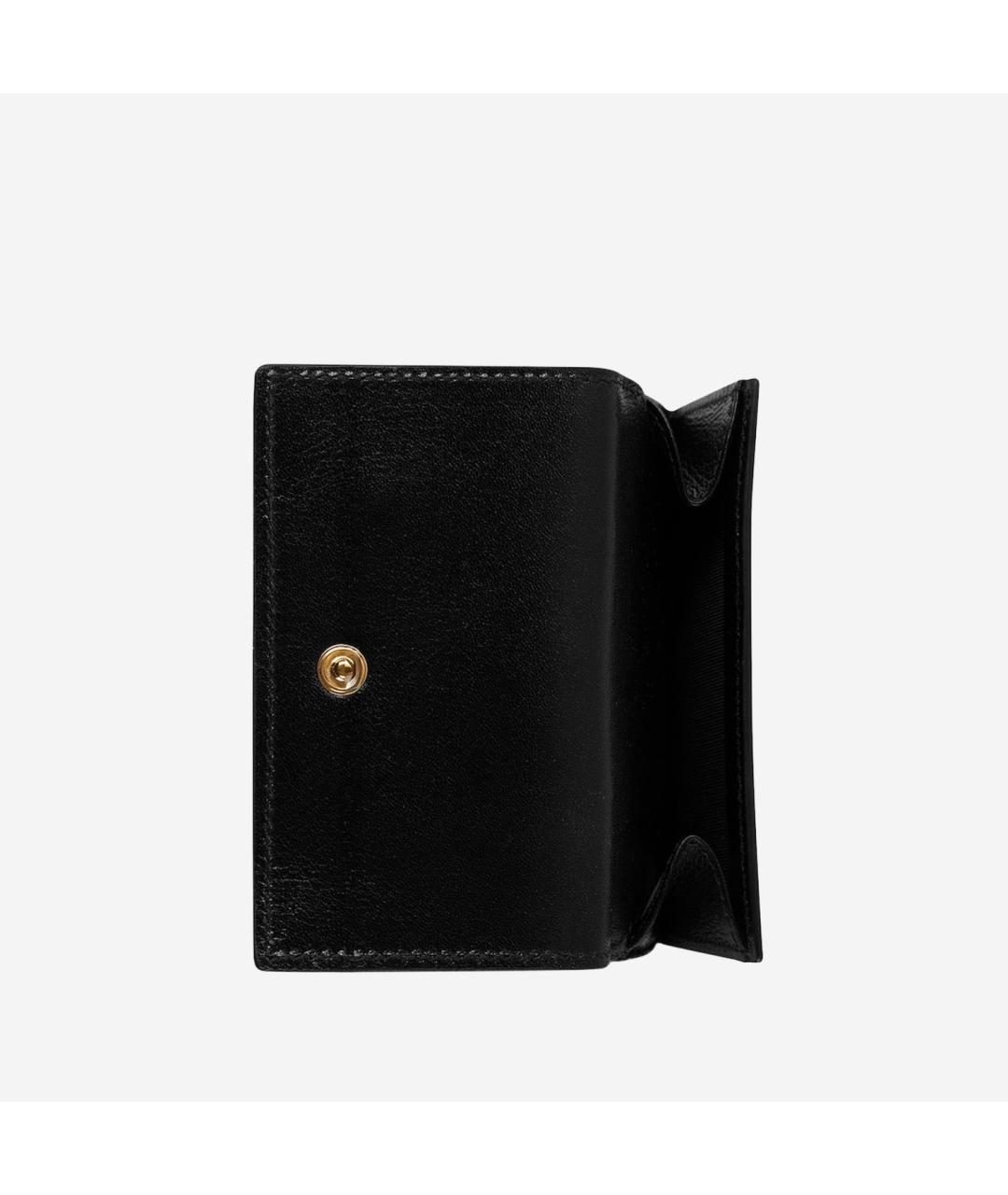 GUCCI Черный кожаный кошелек, фото 3