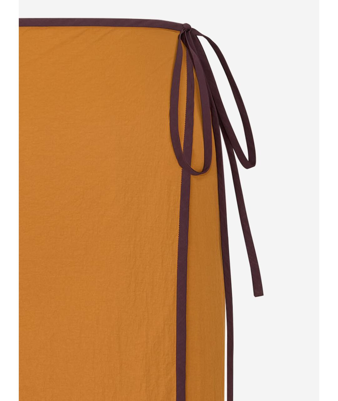 SAINT LAURENT Мульти полиамидовая юбка миди, фото 3