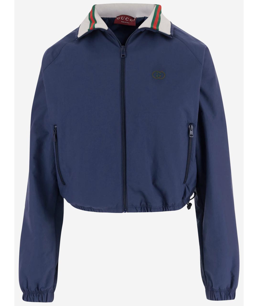 GUCCI Синий полиамидовый джемпер / свитер, фото 4