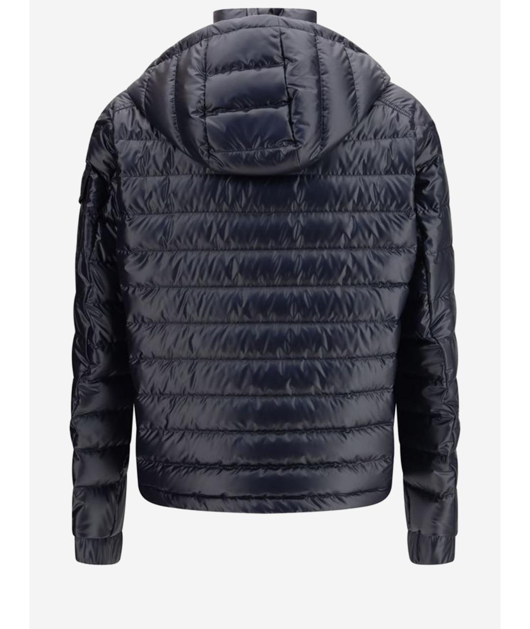 MONCLER Синяя полиэстеровая куртка, фото 2