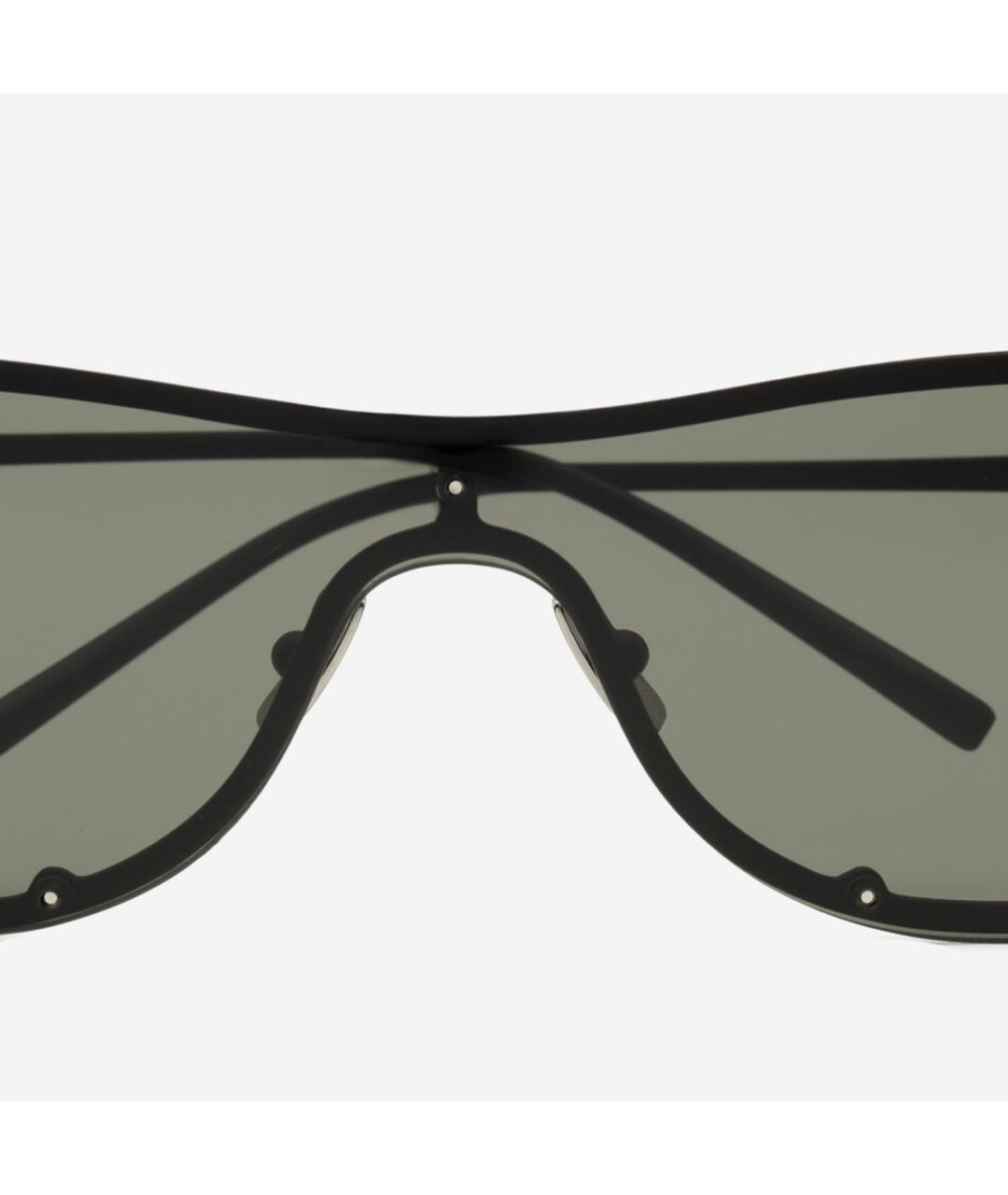 SAINT LAURENT Черные металлические солнцезащитные очки, фото 3