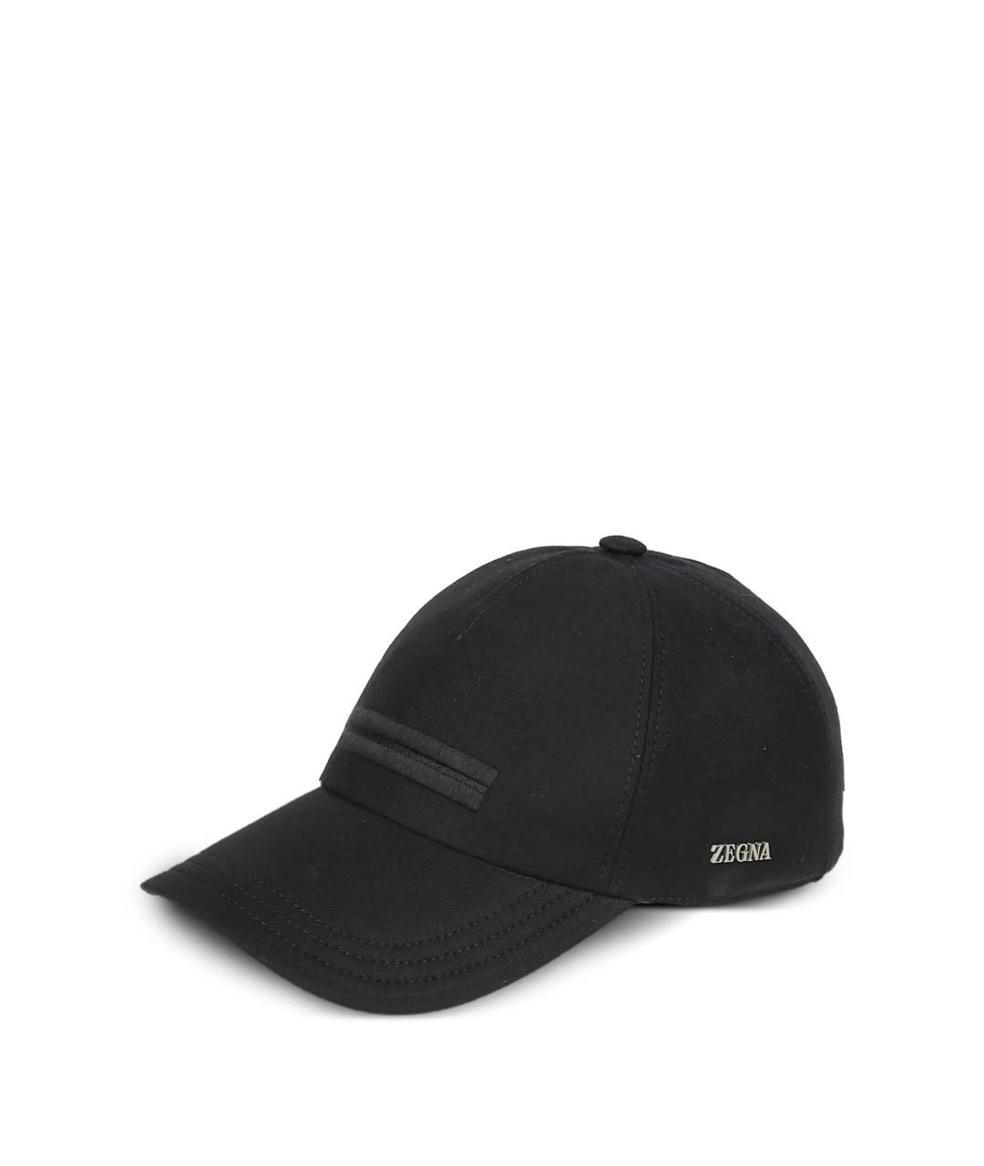 ZEGNA Черная хлопковая кепка/бейсболка, фото 2