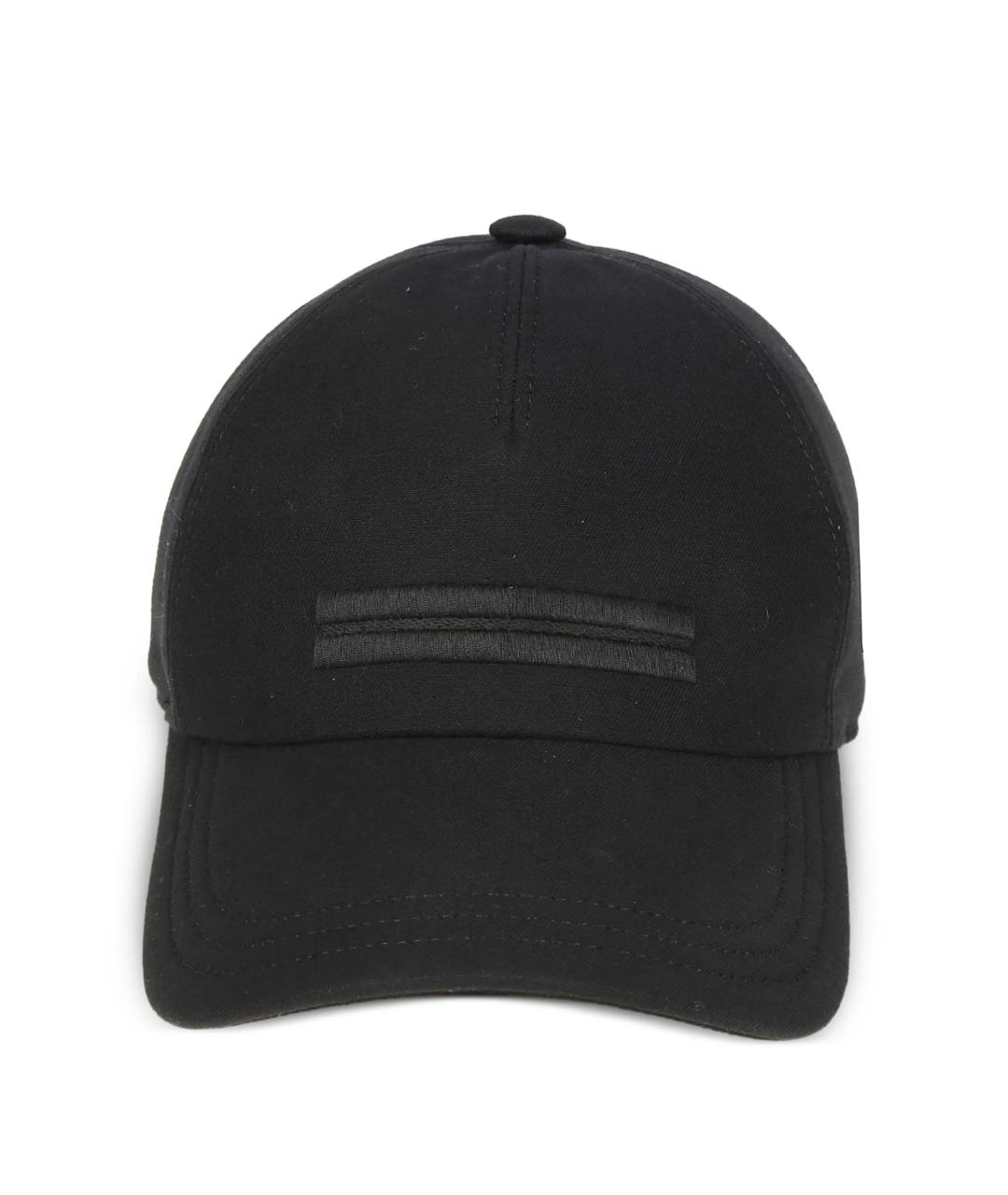 ZEGNA Черная хлопковая кепка/бейсболка, фото 1