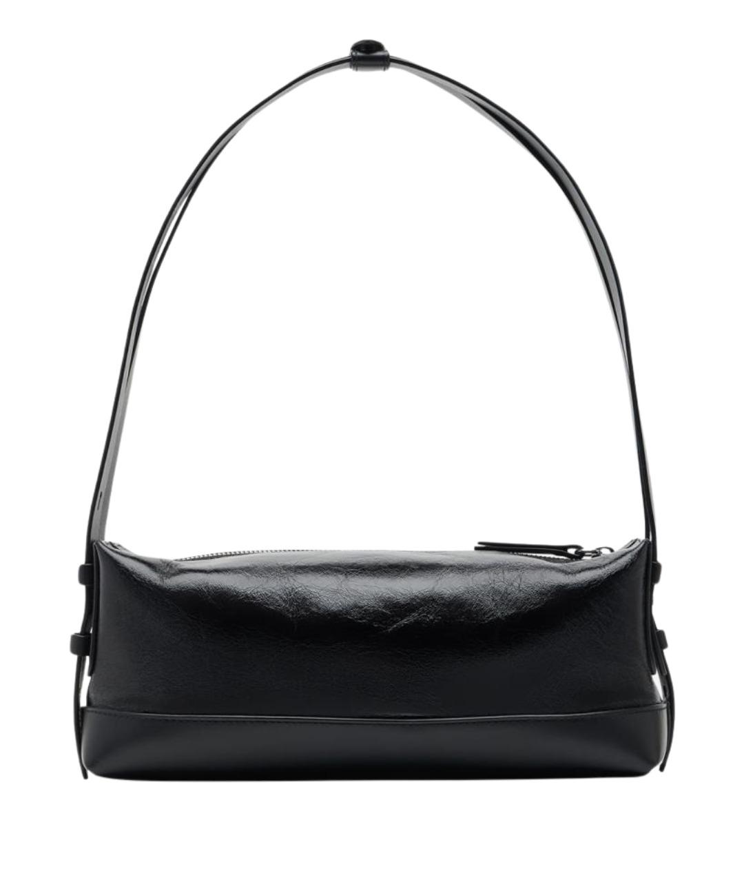MAISON MARGIELA Черная кожаная сумка через плечо, фото 1