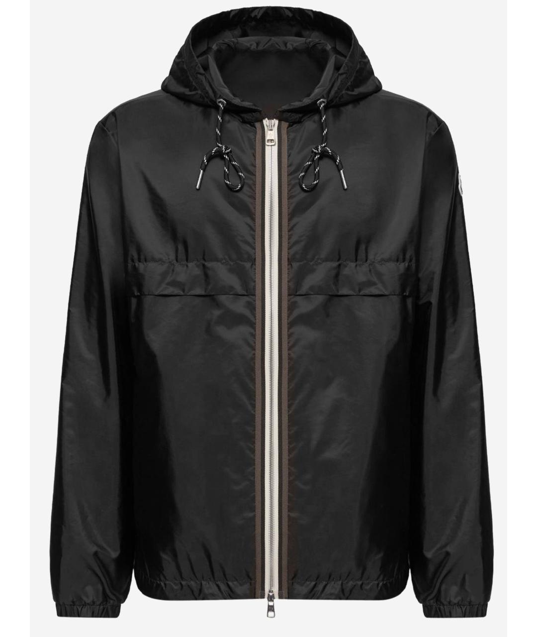 MONCLER Черная полиамидовая куртка, фото 4