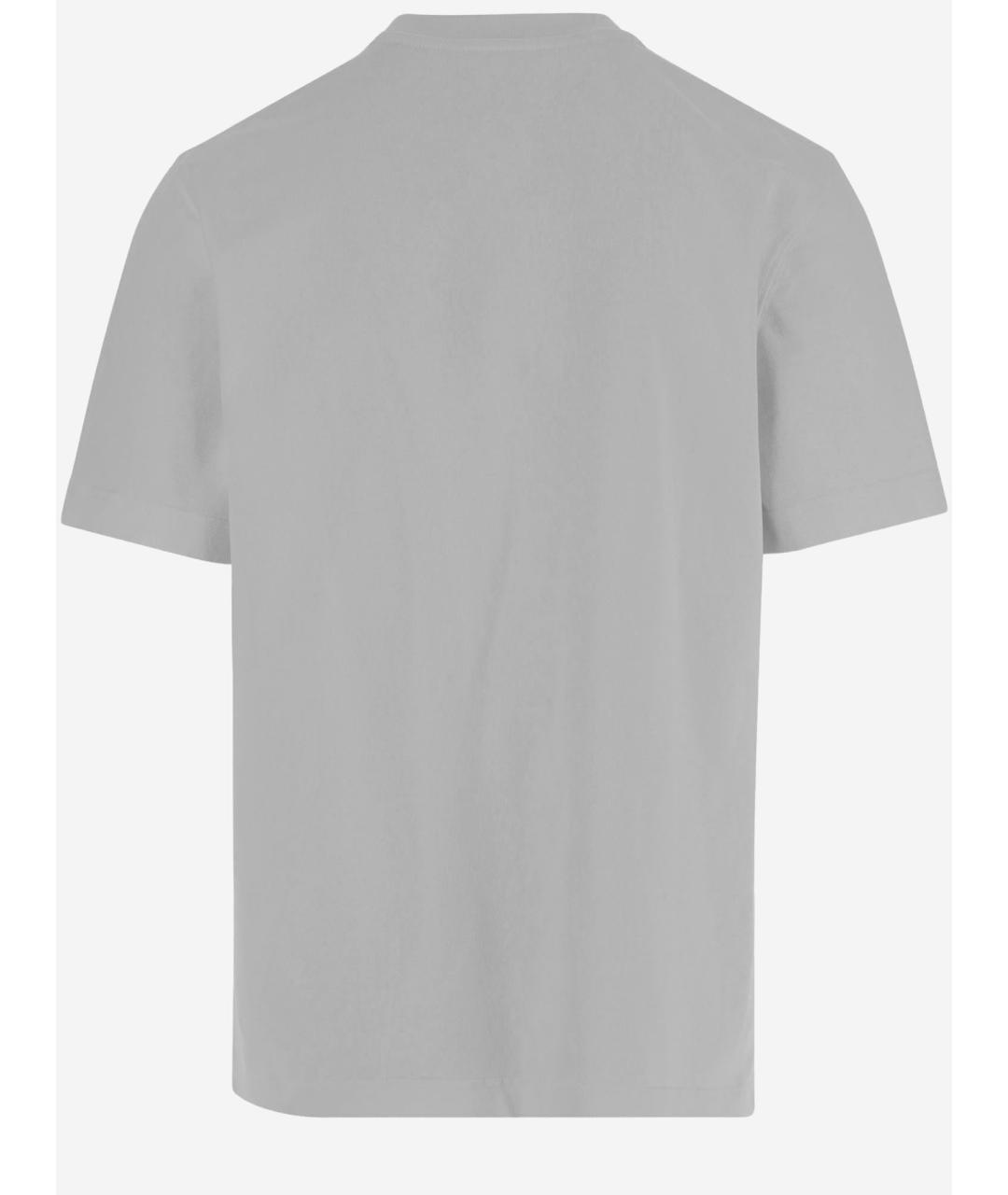 JACQUEMUS Серая хлопковая футболка, фото 2