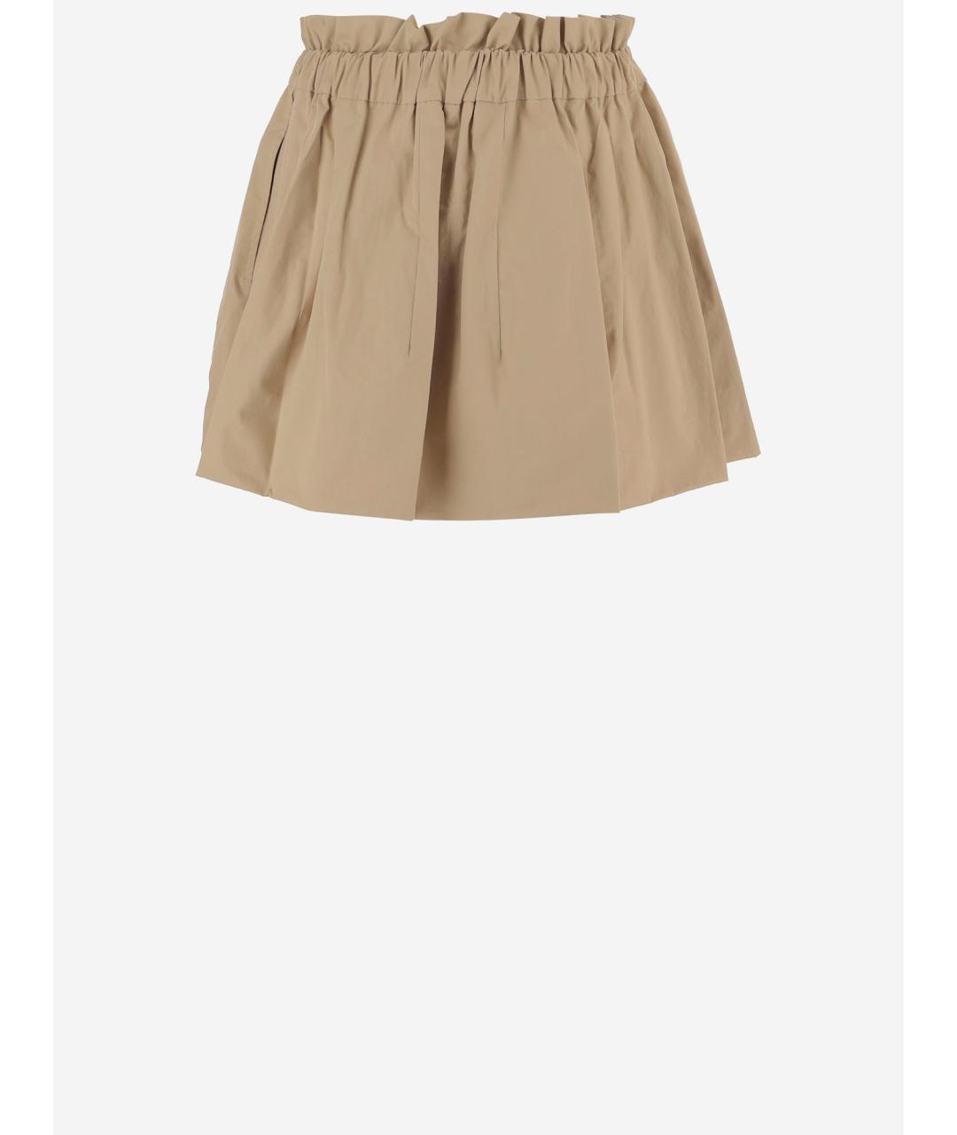 PATOU Бежевая хлопковая юбка мини, фото 2