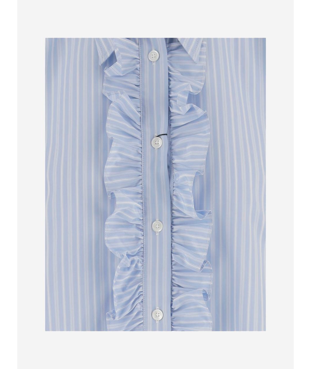 Ami Paris Голубая хлопковая рубашка, фото 3