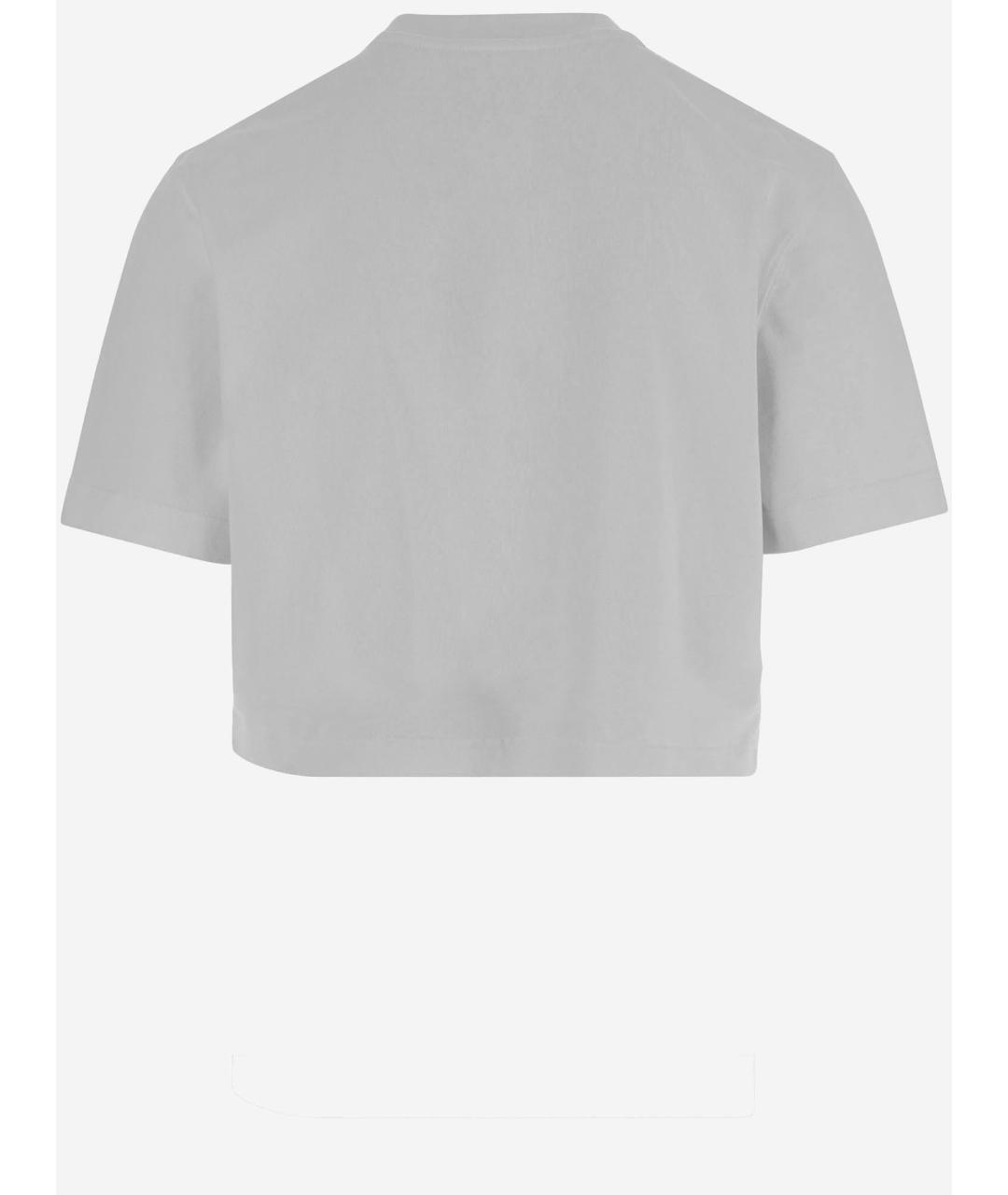 JACQUEMUS Серая хлопковая футболка, фото 2