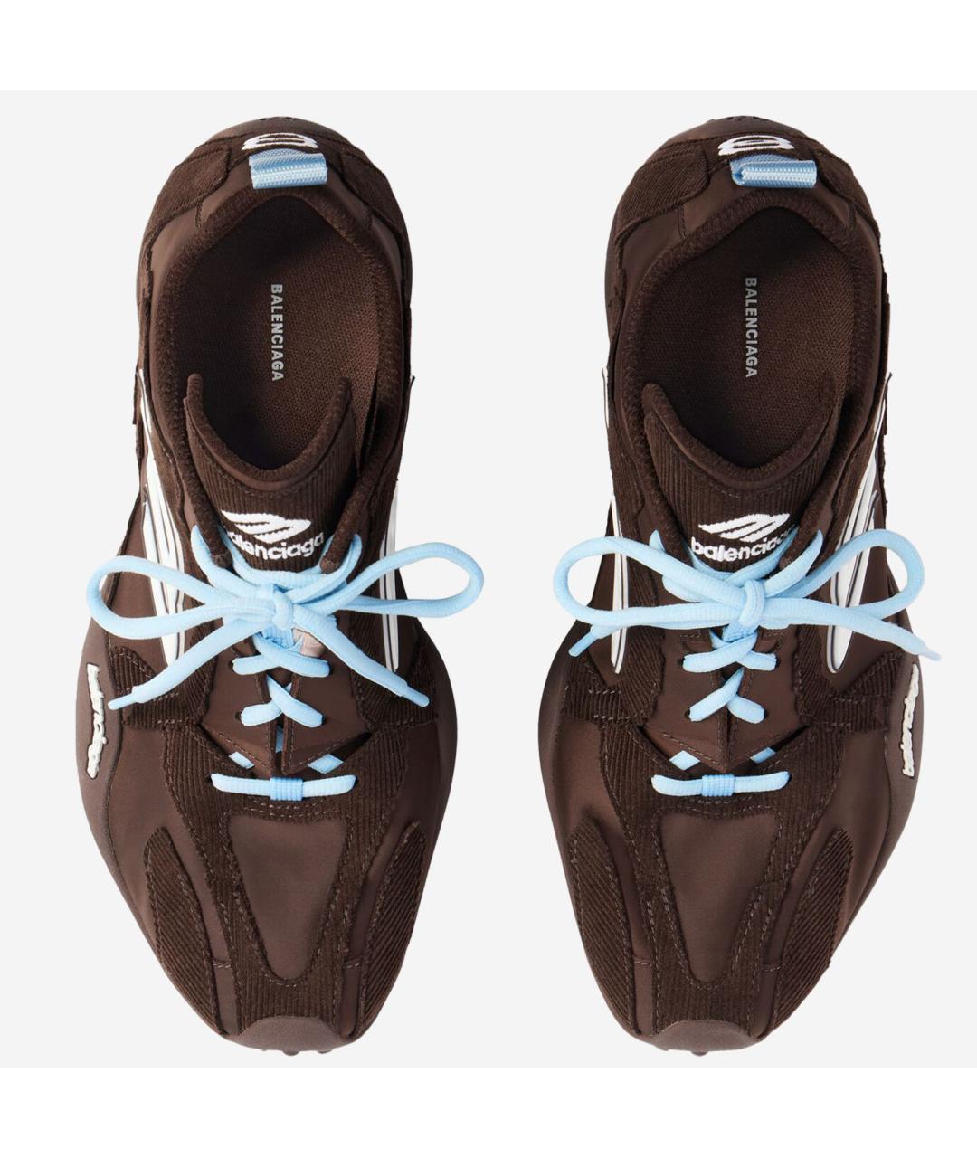 BALENCIAGA Коричневые текстильные кроссовки, фото 2