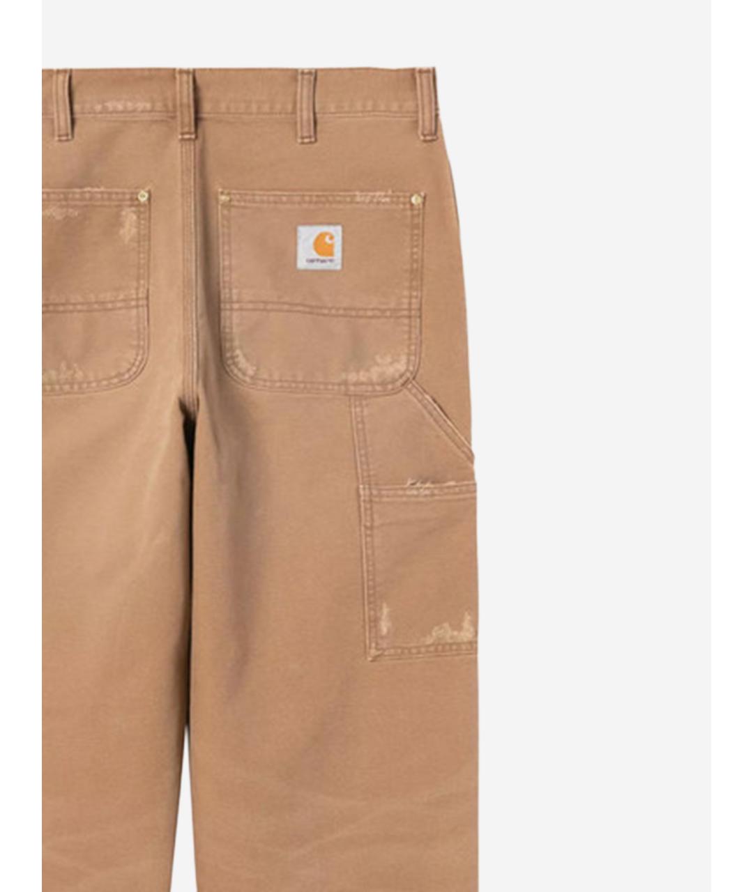 CARHARTT WIP Бежевые хлопковые прямые джинсы, фото 3