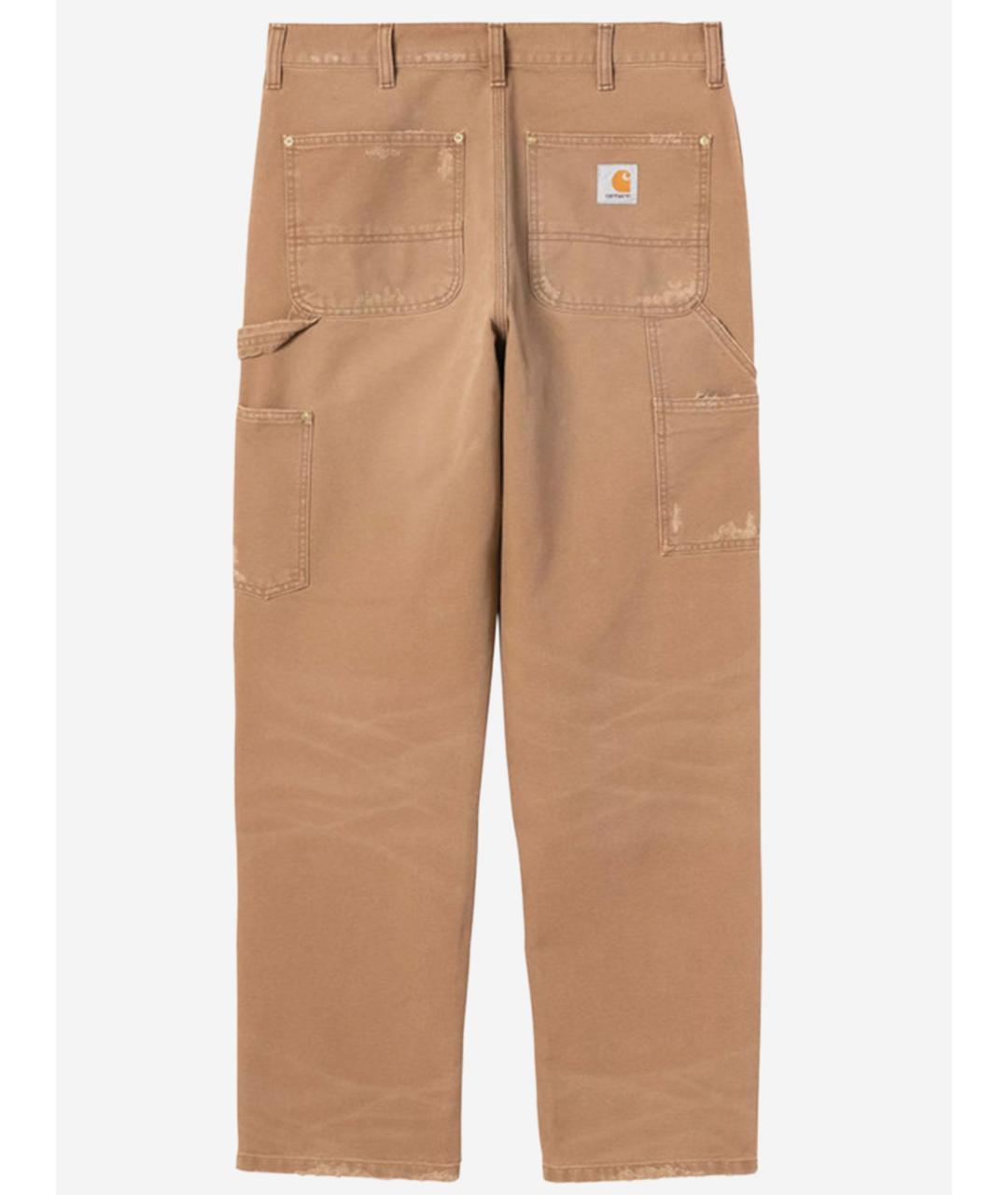 CARHARTT WIP Бежевые хлопковые прямые джинсы, фото 2
