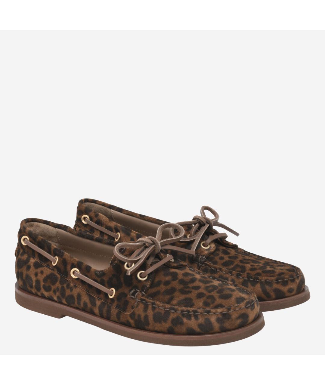 GIANVITO ROSSI Коричневые замшевые лоферы, фото 2