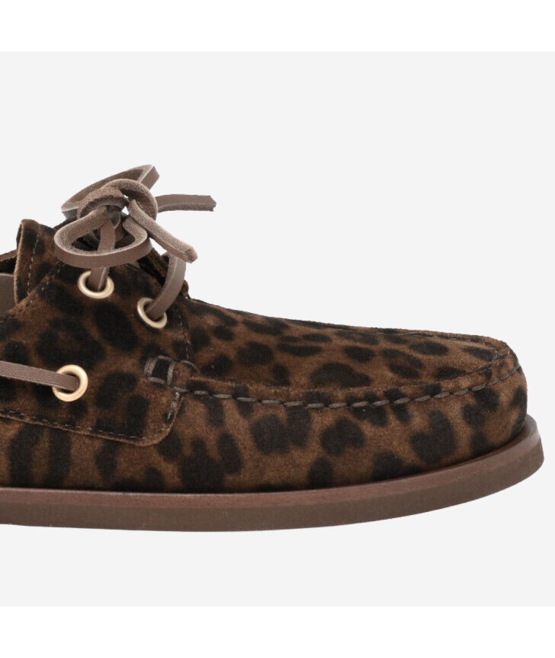 GIANVITO ROSSI Коричневые замшевые лоферы, фото 5