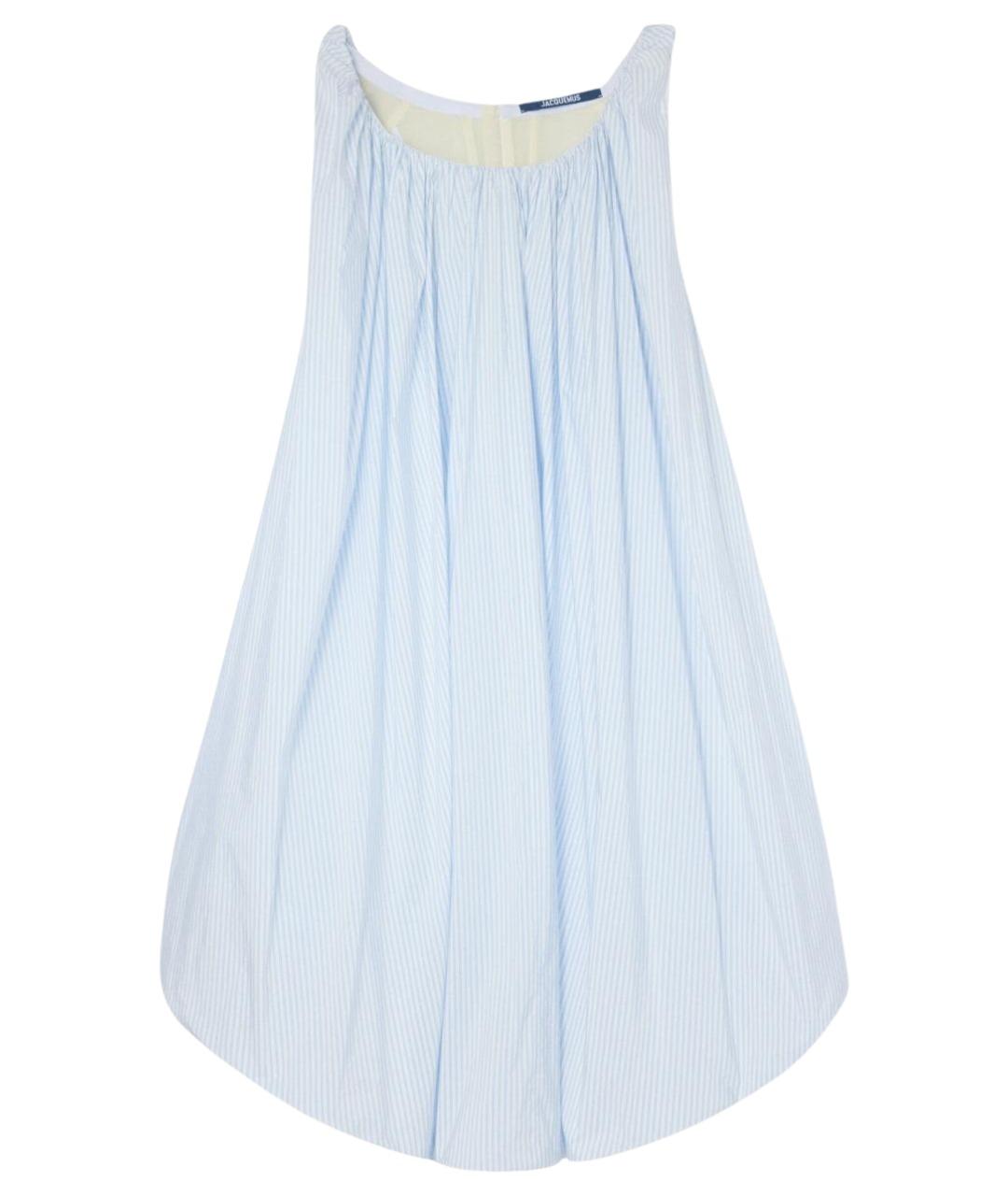 JACQUEMUS Голубое полиэстеровое повседневное платье, фото 1