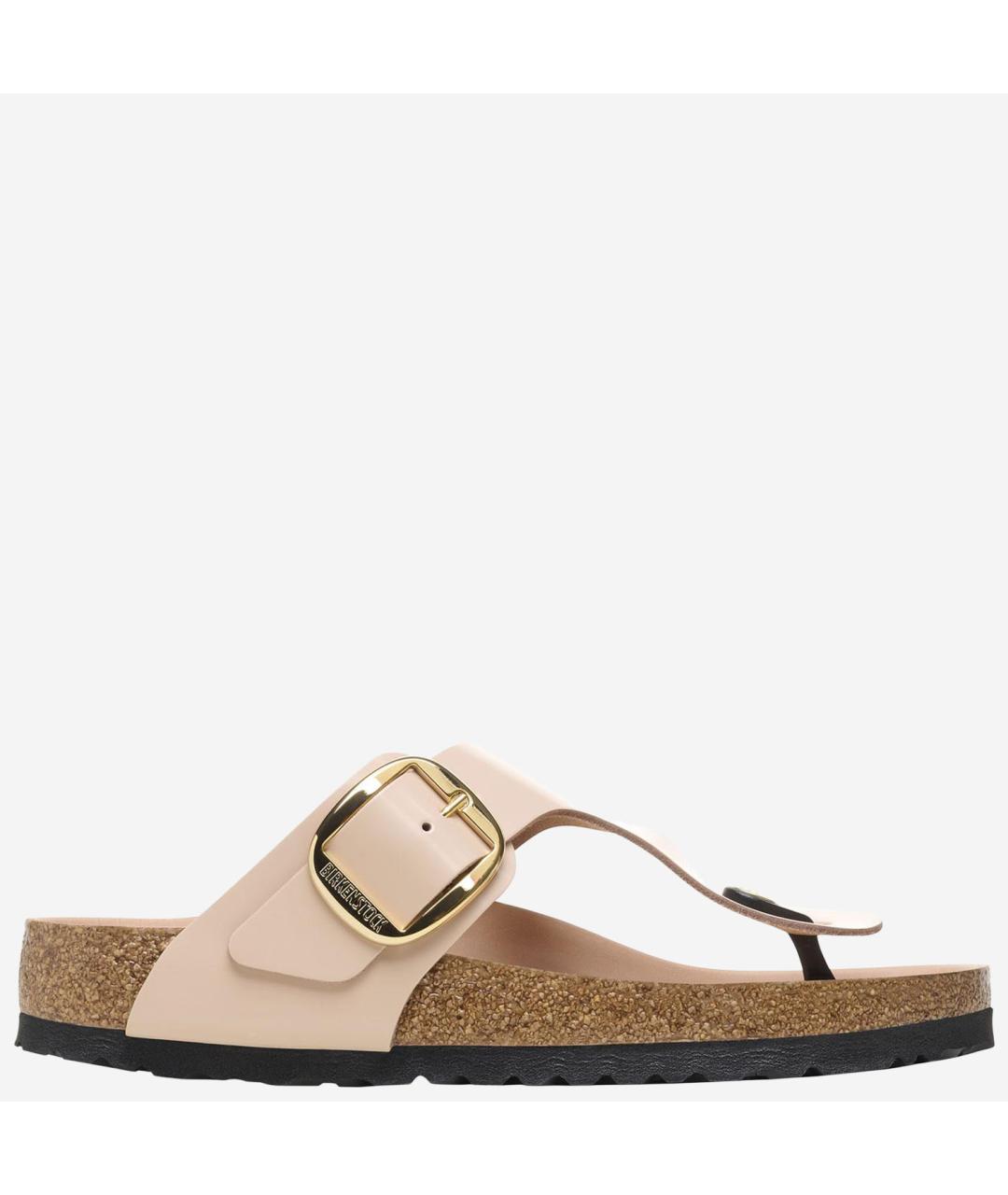 BIRKENSTOCK Бежевые кожаные босоножки, фото 5